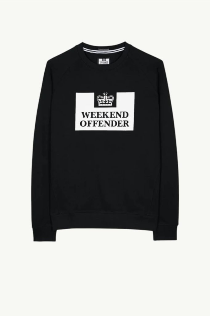 Weekend Offender Kids Penitentiary Classic Sweatshirt Black KIDSSWAW2202-BLACK
