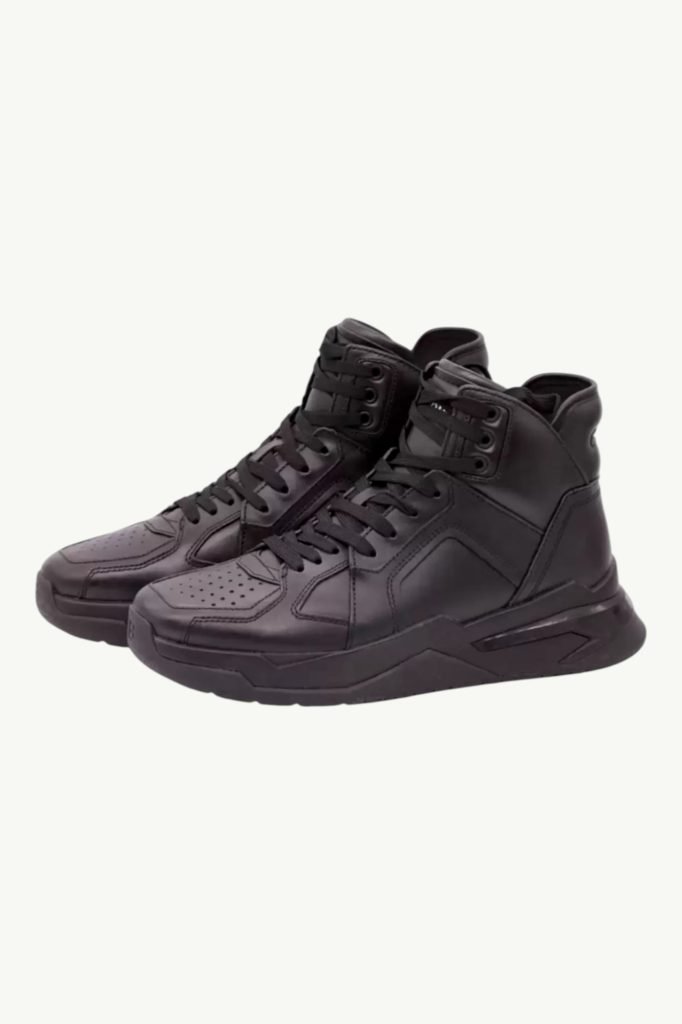Balmain ‘B-BALL’ High-Top Sneakers In Black SM0C173-L014