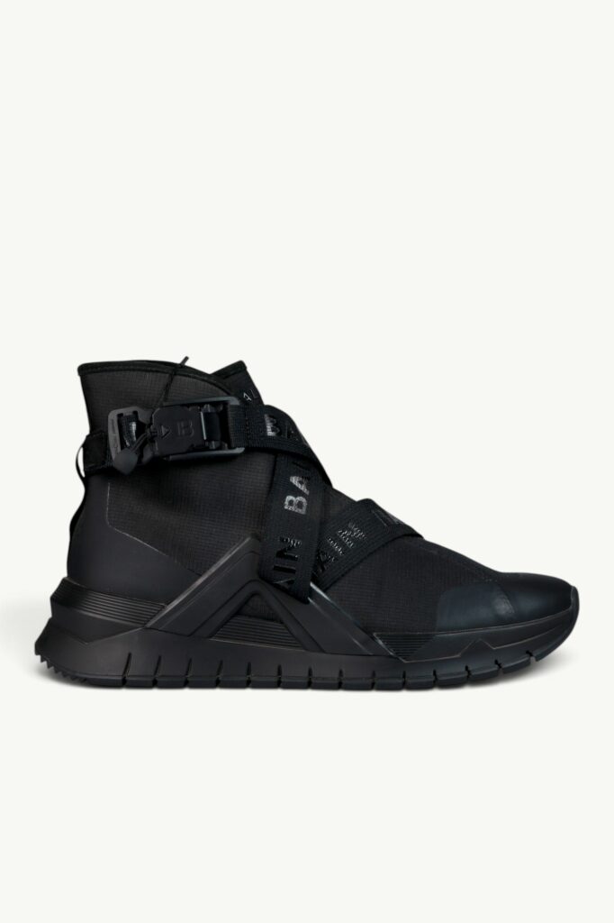 Balmain ‘B-BALL’ High-Top Sneakers In Black SM0C172-L011