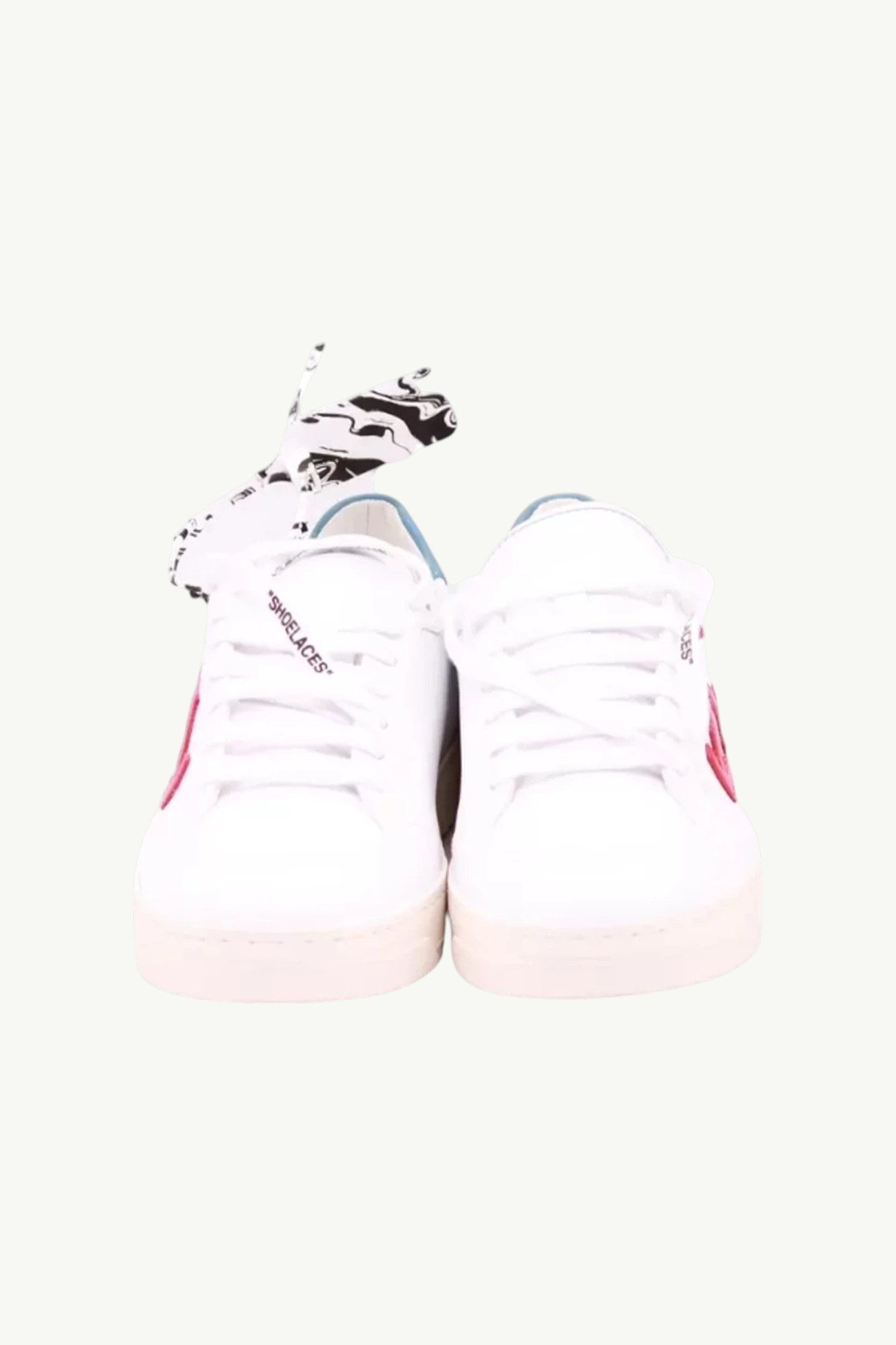 Off-White 2.0 Sneaker Calf Leather White Red, арт. OMIA042R21LEA0020125