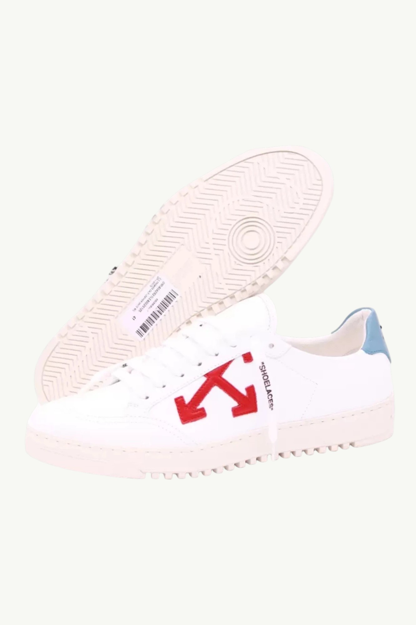 Off-White 2.0 Sneaker Calf Leather White Red, арт. OMIA042R21LEA0020125