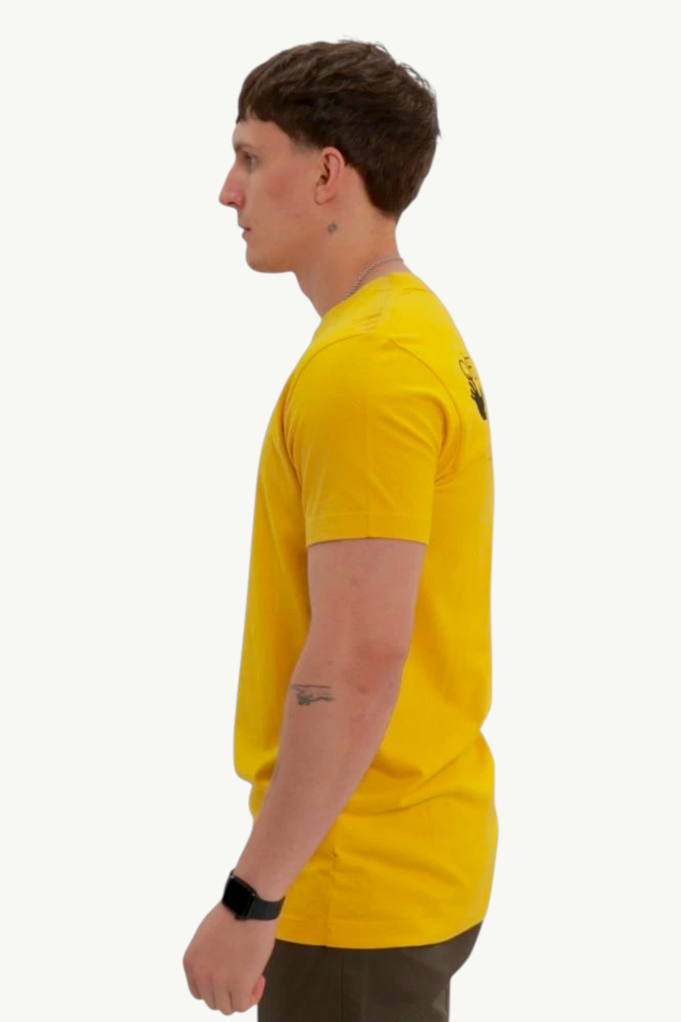 Off-White Workers Slim T-Shirt Yellow OMAA027E20JER0031810