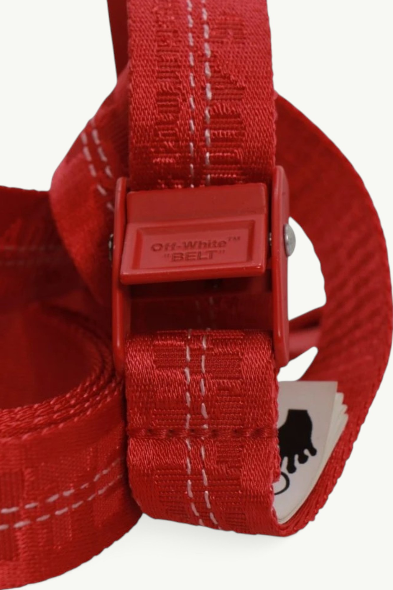 Off-White Classic Industrial Belt Red OWRB009S20FAB0012525