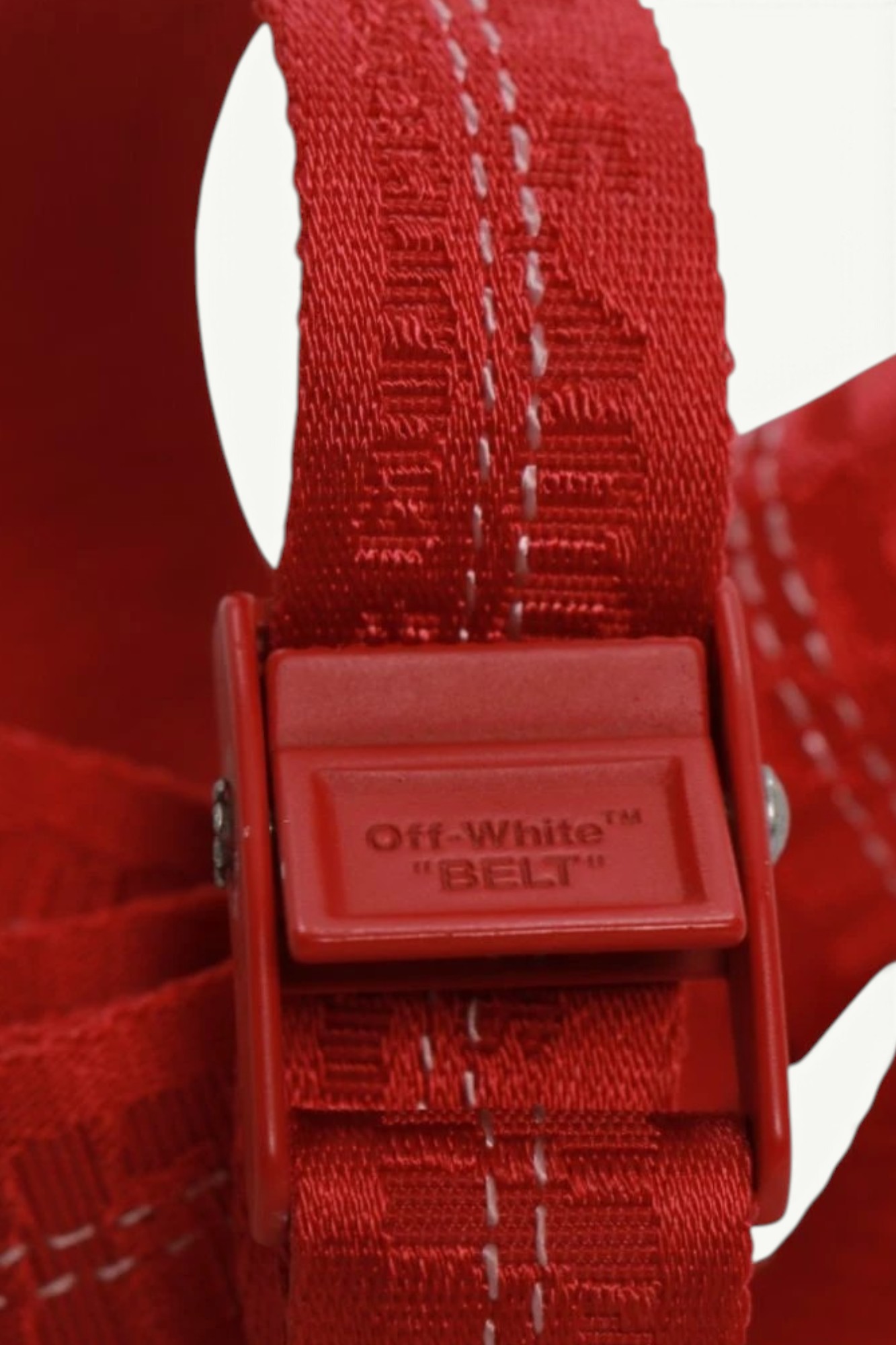 Off-White Classic Industrial Belt Red OWRB009S20FAB0012525