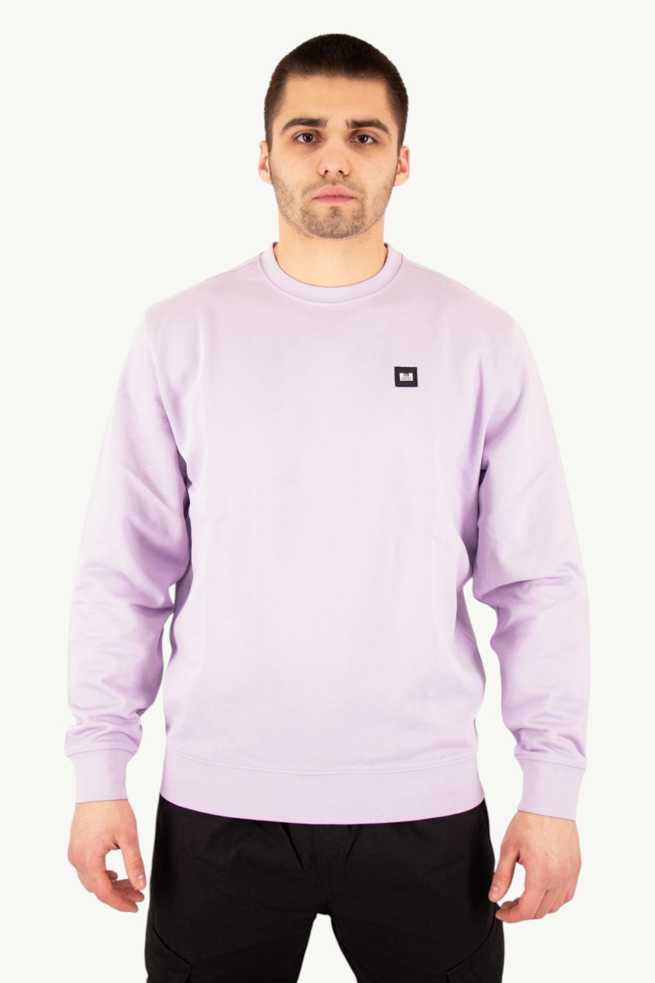 weekend-offender-ferrer-fleece-sweatshirt-periwinkle-SWSS2402-1 Weekend Offender Ferrer Fleece Sweatshirt Periwinkle SWSS2402