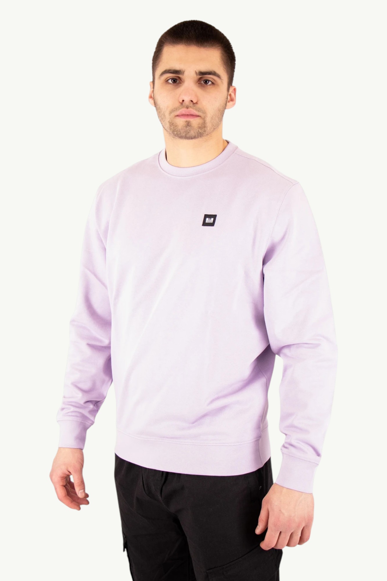 weekend-offender-ferrer-fleece-sweatshirt-periwinkle-SWSS2402-3 Weekend Offender Ferrer Fleece Sweatshirt Periwinkle SWSS2402