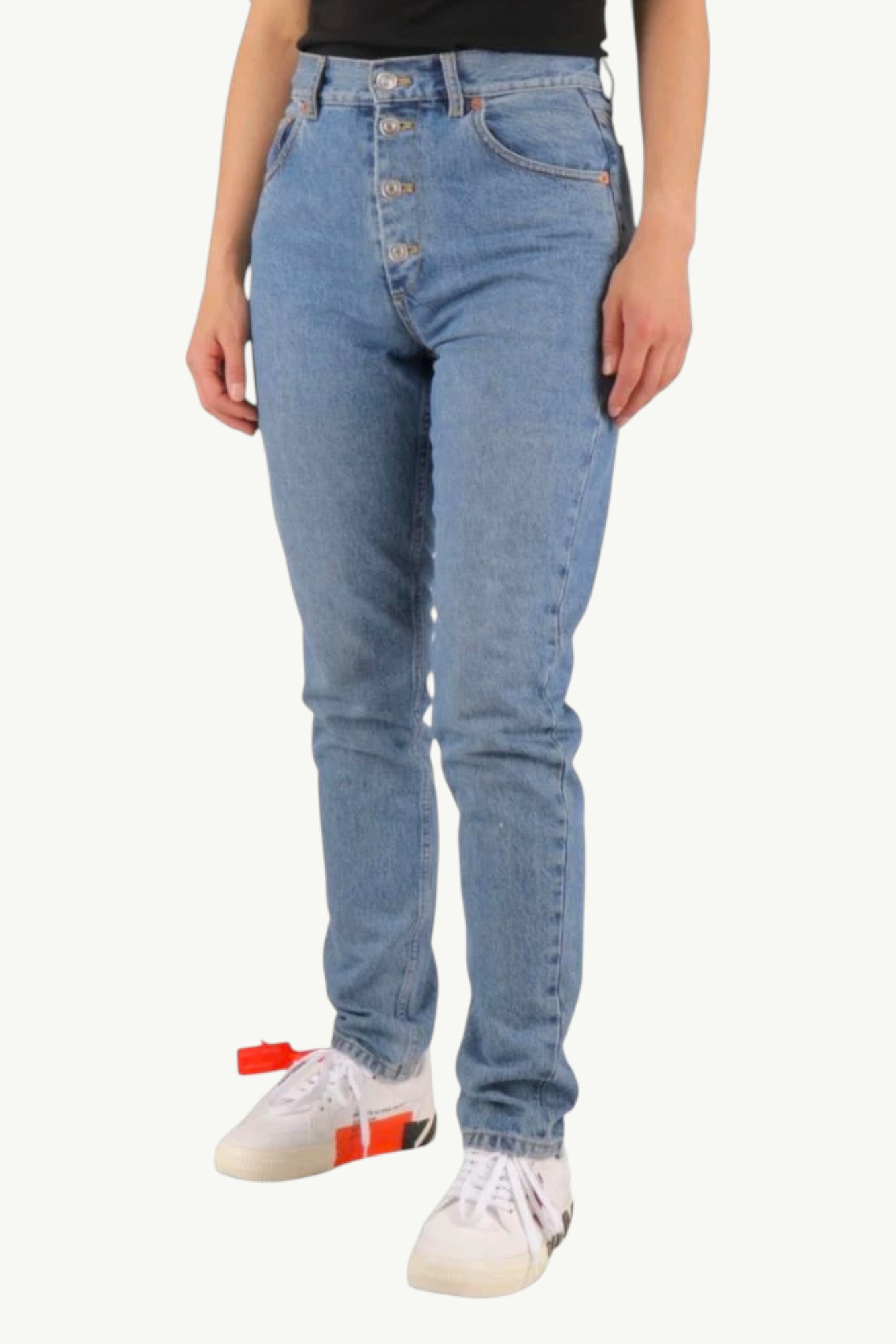 Balenciaga High Waisteded Jeans in Blue арт. 556731TDW154089
