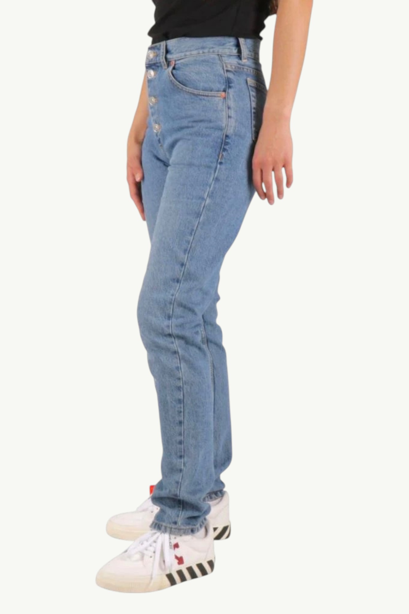 Balenciaga High Waisteded Jeans in Blue арт. 556731TDW154089