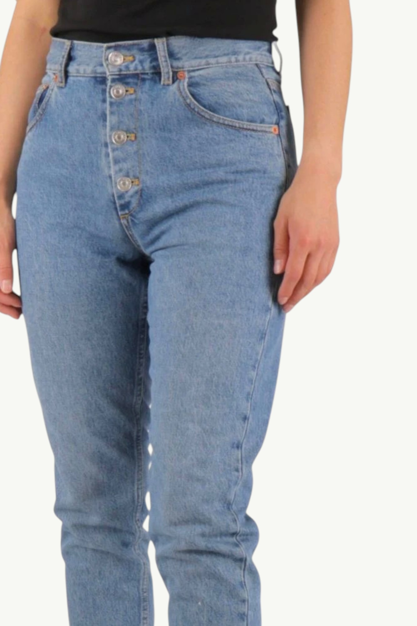 Balenciaga High Waisteded Jeans in Blue арт. 556731TDW154089