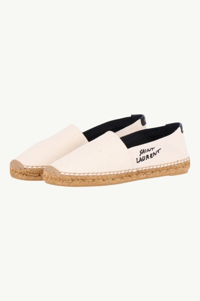 Saint Laurent Espadrilles Canvas Plato/Moon Plus Esru/Nero 605956-1P210-9380