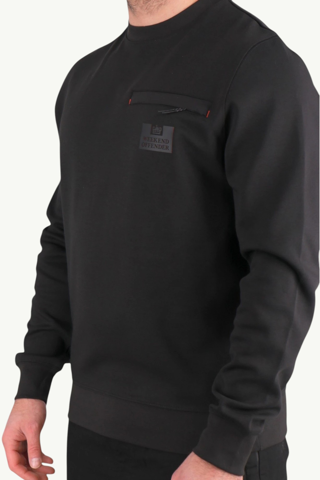 weekend-offender-paraiso-sweat-black-SWAW2417-5 Weekend Offender Paraiso Sweatshirt Black SWAW2417
