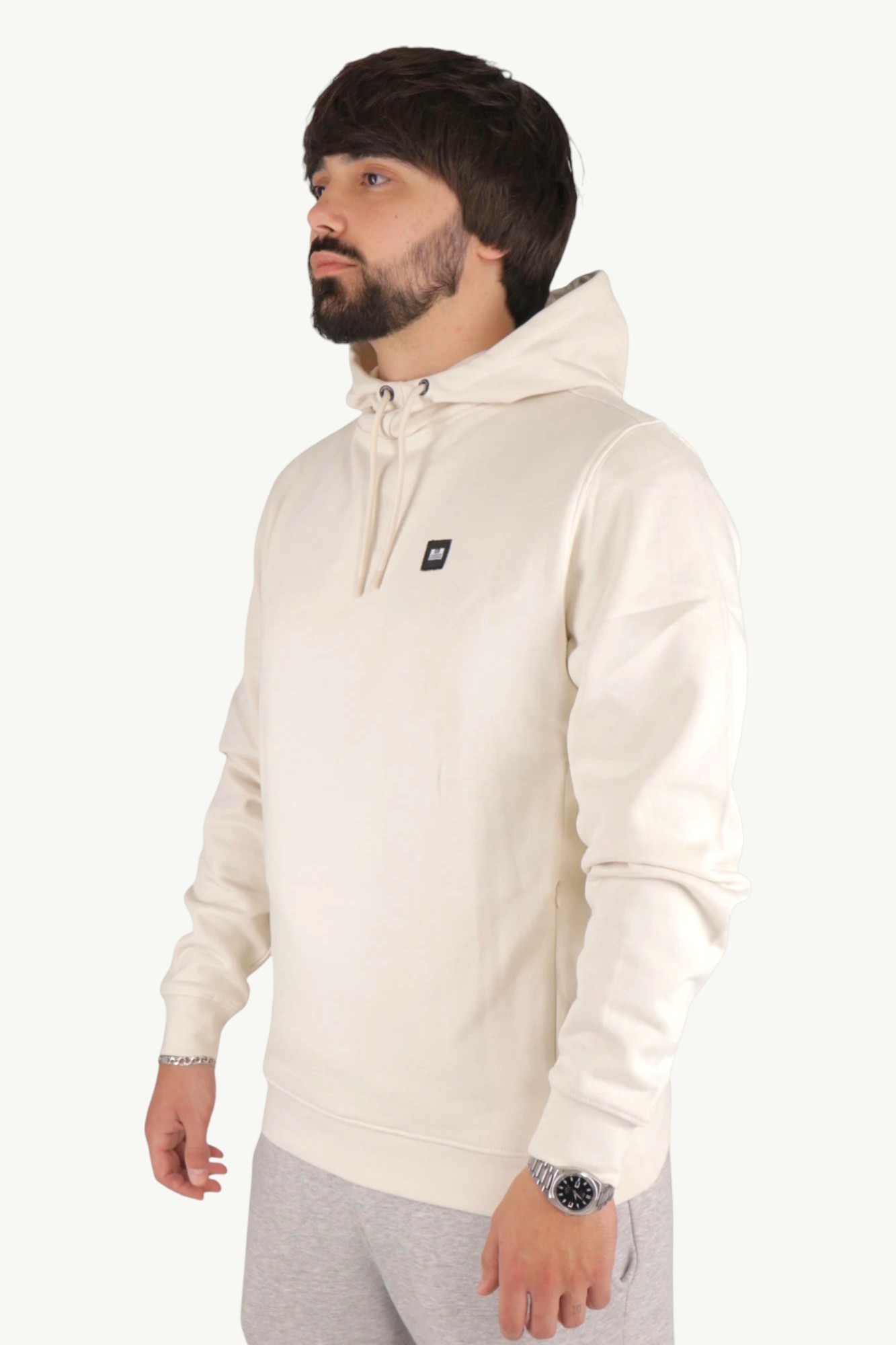 weekend-offender-ribbe-hoodie-ivory-HDAW2401-IVORY-2 Weekend Offender Ribbe Hoodie Ivory HDAW2401-IVORY