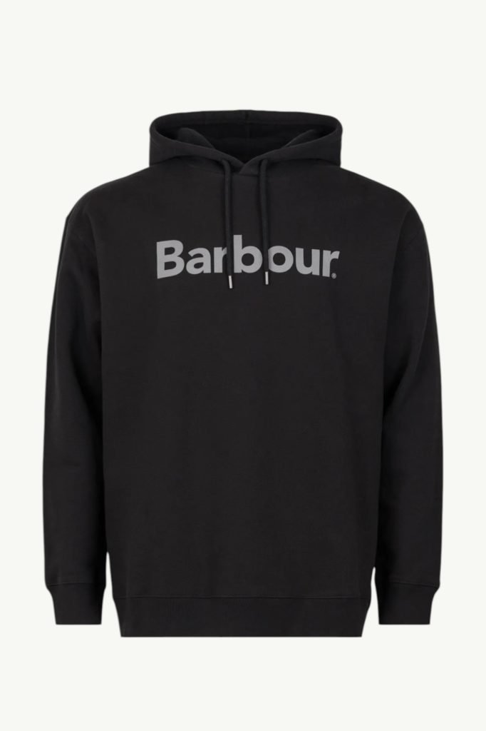 Barbour Brushed Nicholas OS Hoodie Black MOL0638BK31