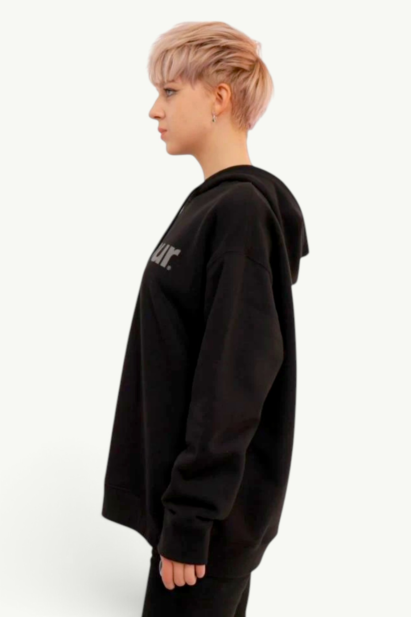 Barbour Brushed Nicholas OS Hoodie Black MOL0638BK31