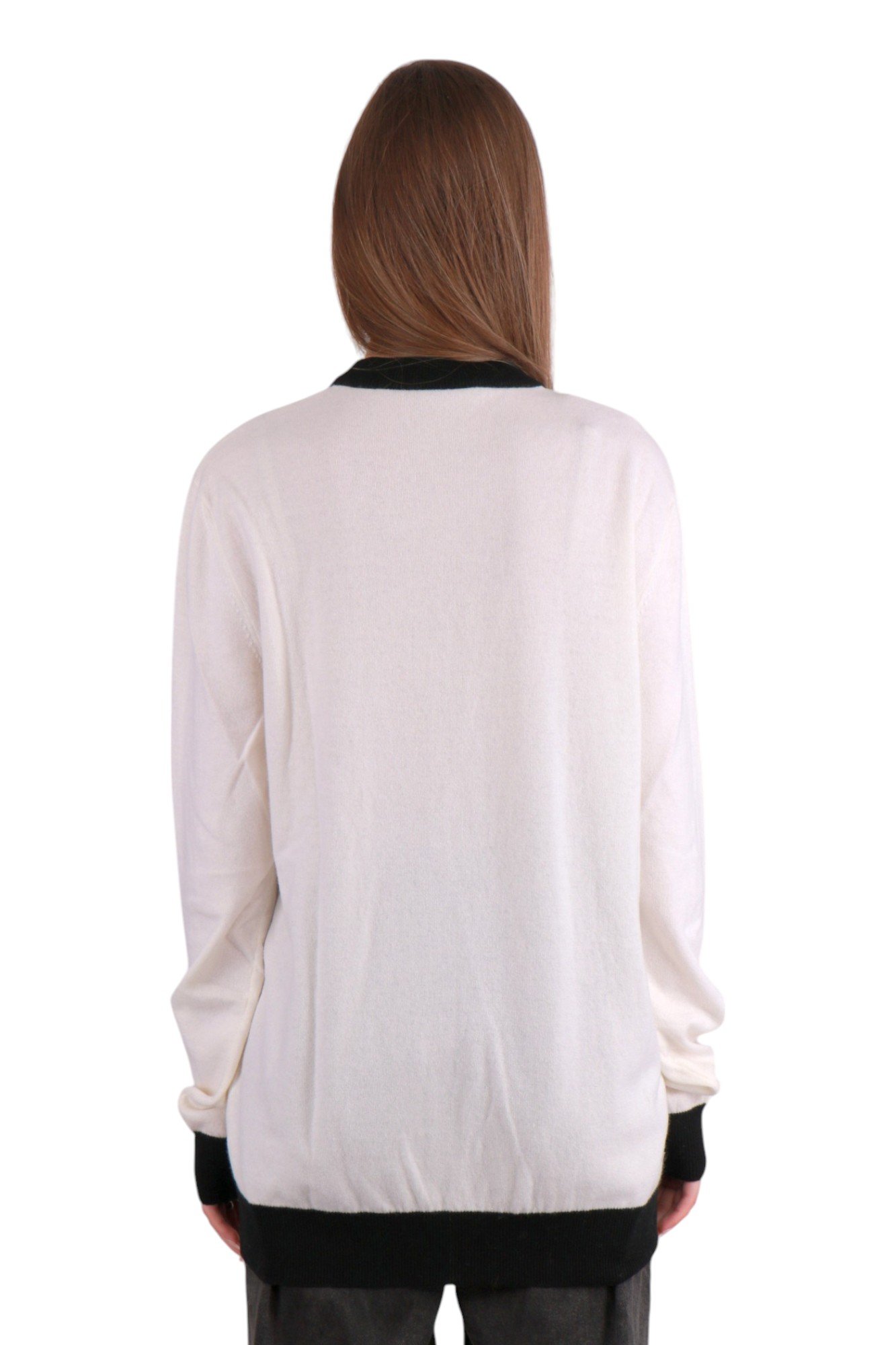 balmain-crew-neck-sweater-white-4 Светр Balmain Crew Neck Sweater White SF13165K477
