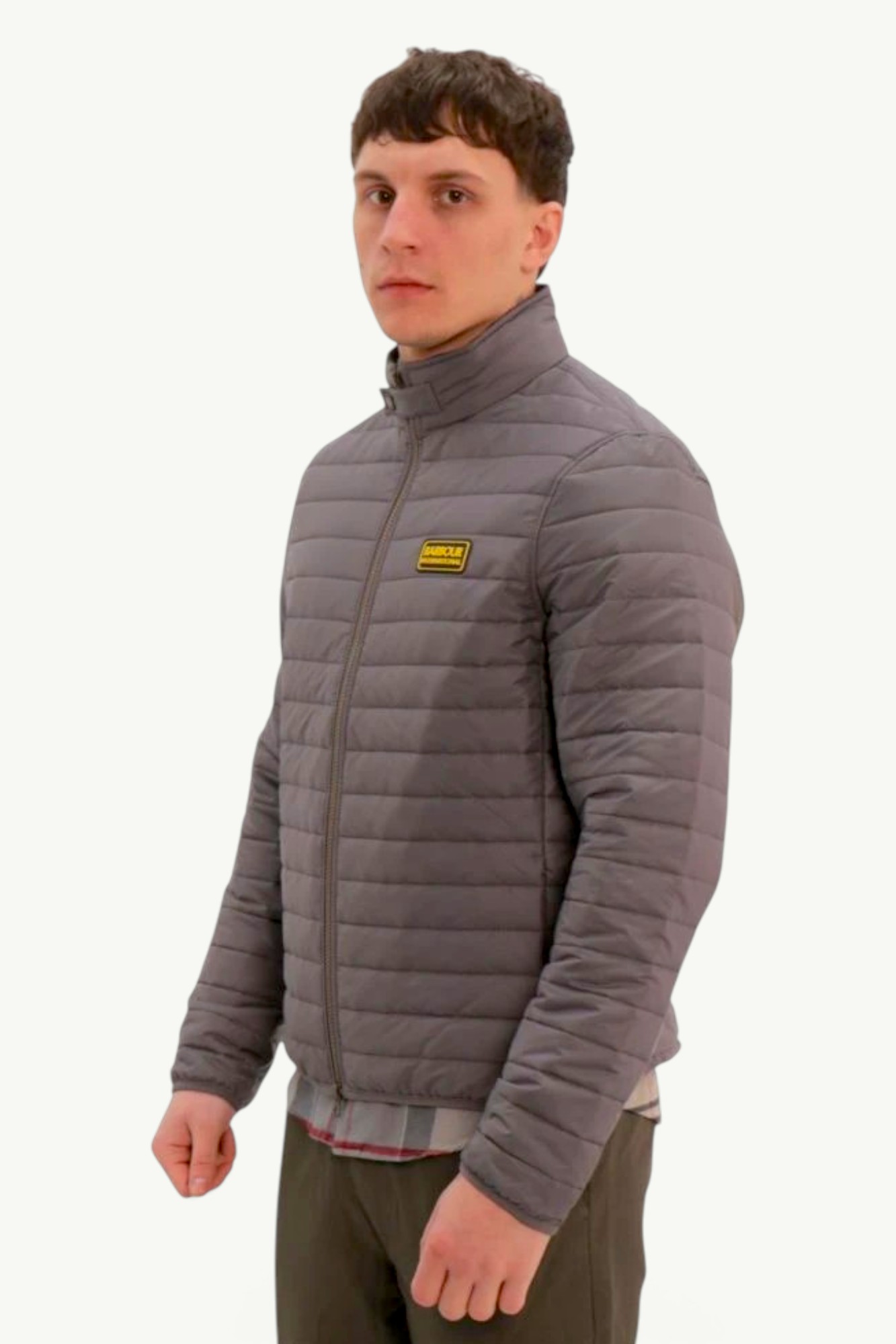 Barbour International Quilted Mind Jacket Chrome MQU1334GY31