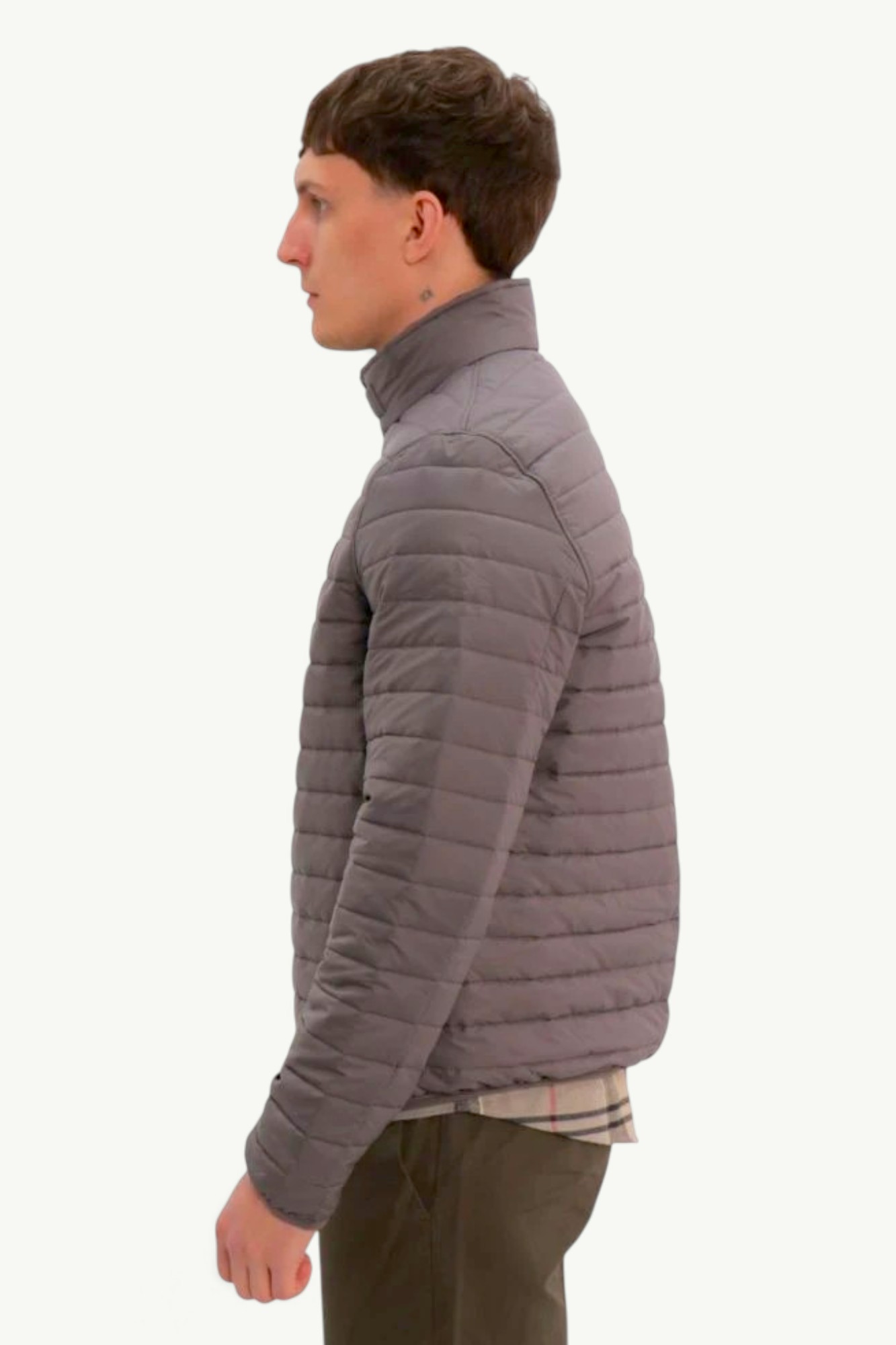 Barbour International Quilted Mind Jacket Chrome MQU1334GY31