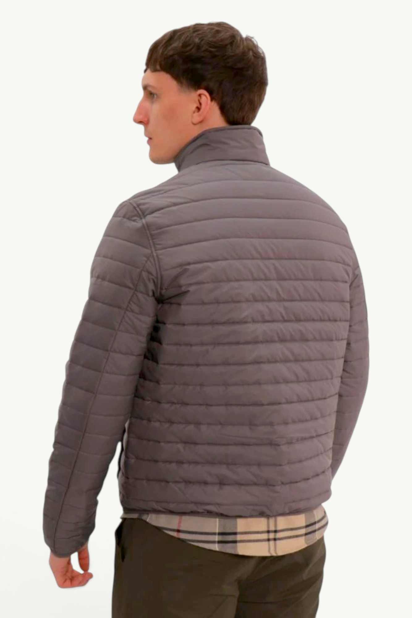 Barbour International Quilted Mind Jacket Chrome MQU1334GY31