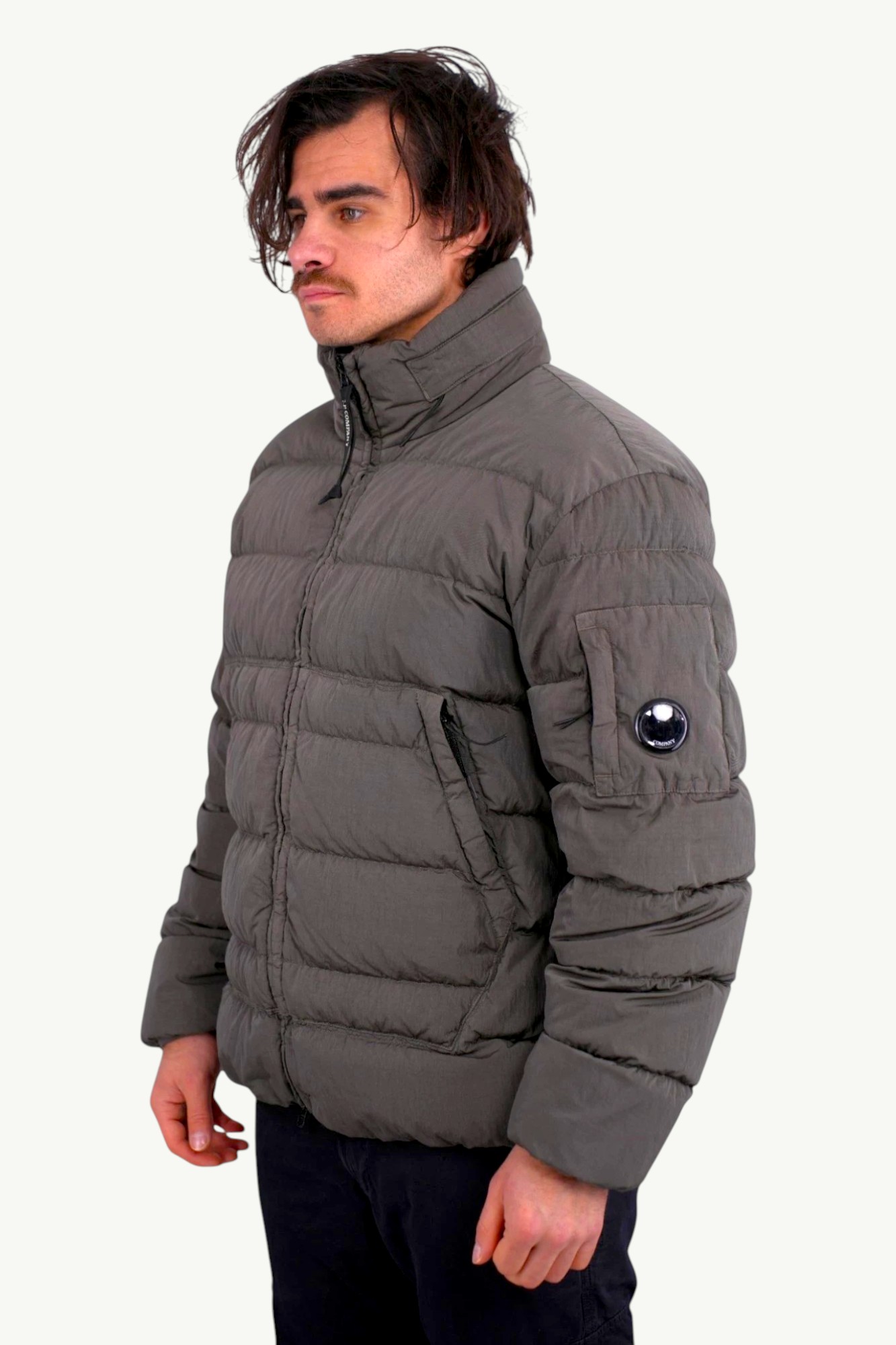 cp-company-outerwear-medium-down-jacket-eco-chrome-r-green-13cmow028a-006369g669-2 C.P. Company Outerwear Medium Down Jacket Eco Chrome R Green 13CMOW028A-006369G-669