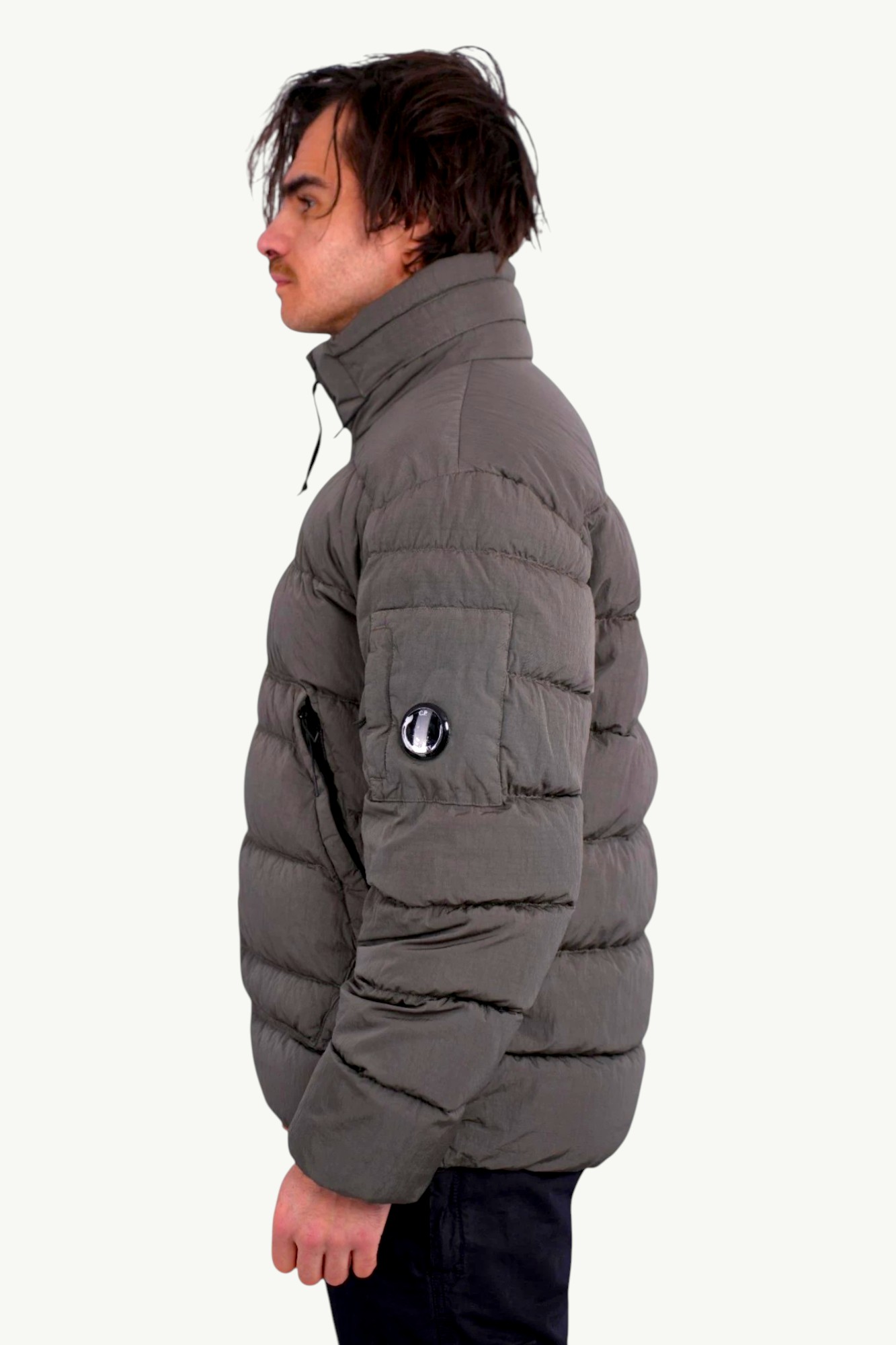 cp-company-outerwear-medium-down-jacket-eco-chrome-r-green-13cmow028a-006369g669-3 C.P. Company Outerwear Medium Down Jacket Eco Chrome R Green 13CMOW028A-006369G-669