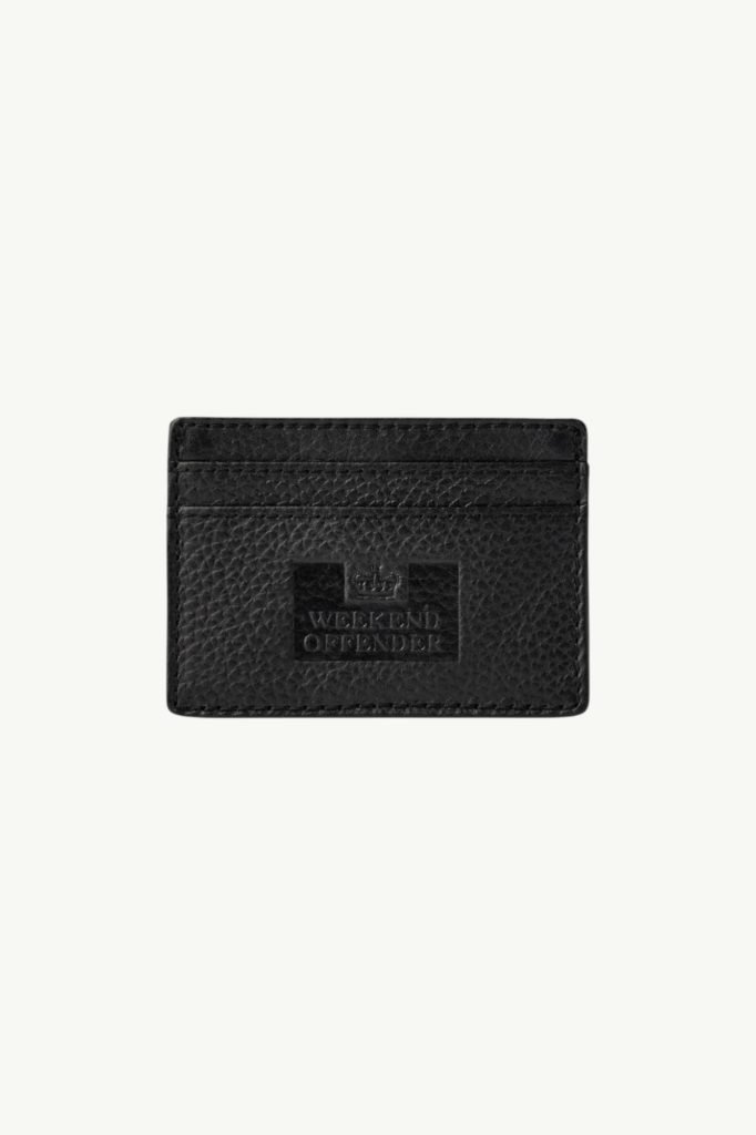 Weekend Offender Leather Card Holder With Gift Box Black AC1023