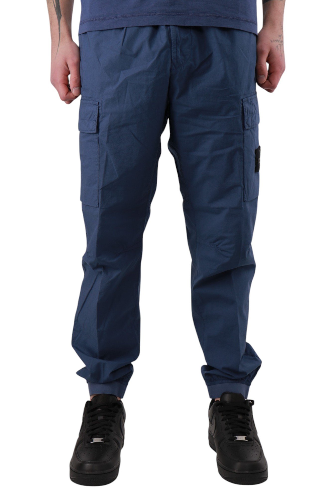 stone-island-stretch-cotton-tela-paracadute-cargo-pant-blue-marine-k1s153100031s0003v0028-2 Штани Stone Island Stretch Cotton Tela 'Paracadute' Cargo Pant Blue Marine