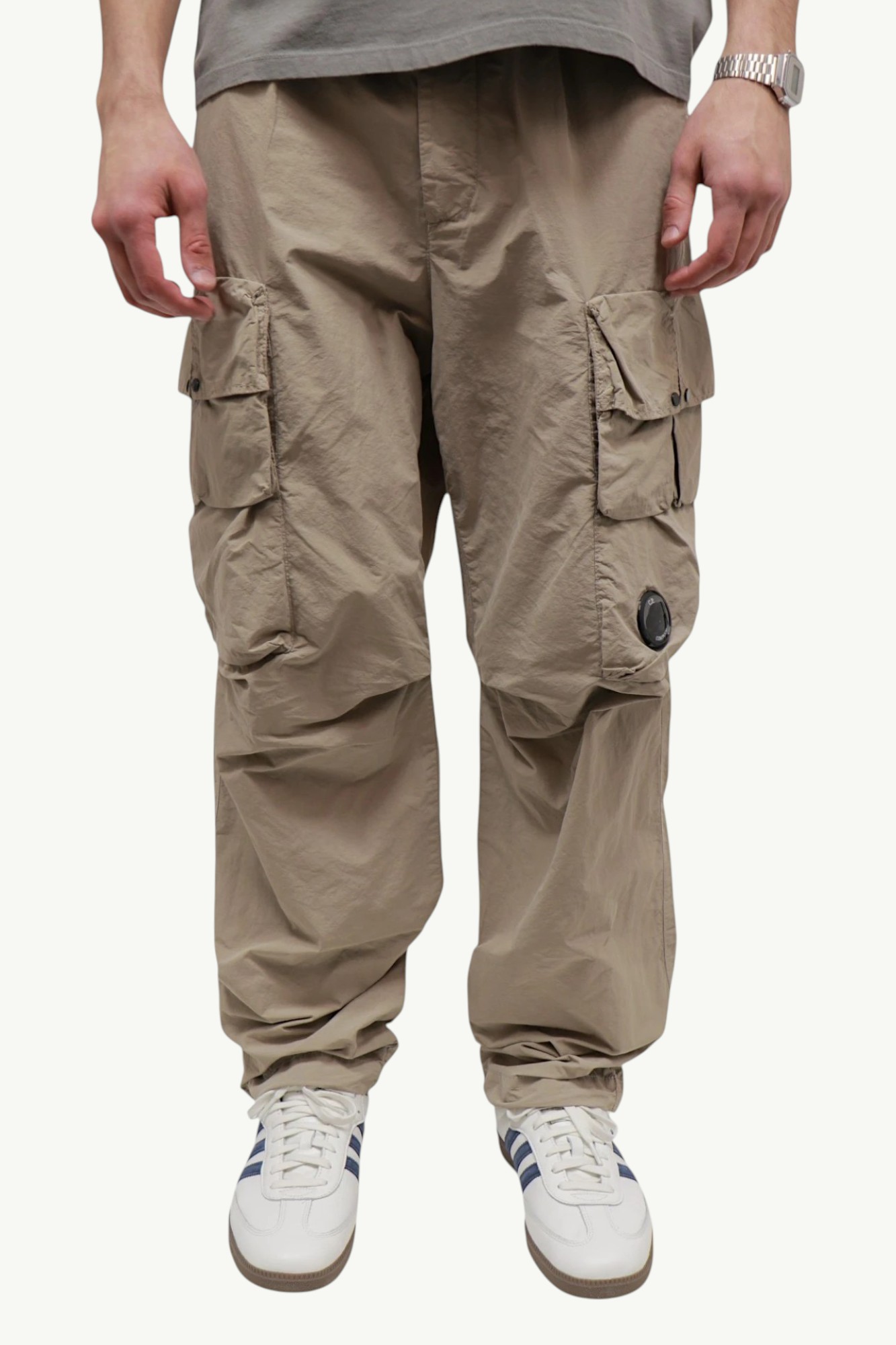 Штани C.P. Company Flatt Nylon Cargo Pants Vintage Khaki - Beige