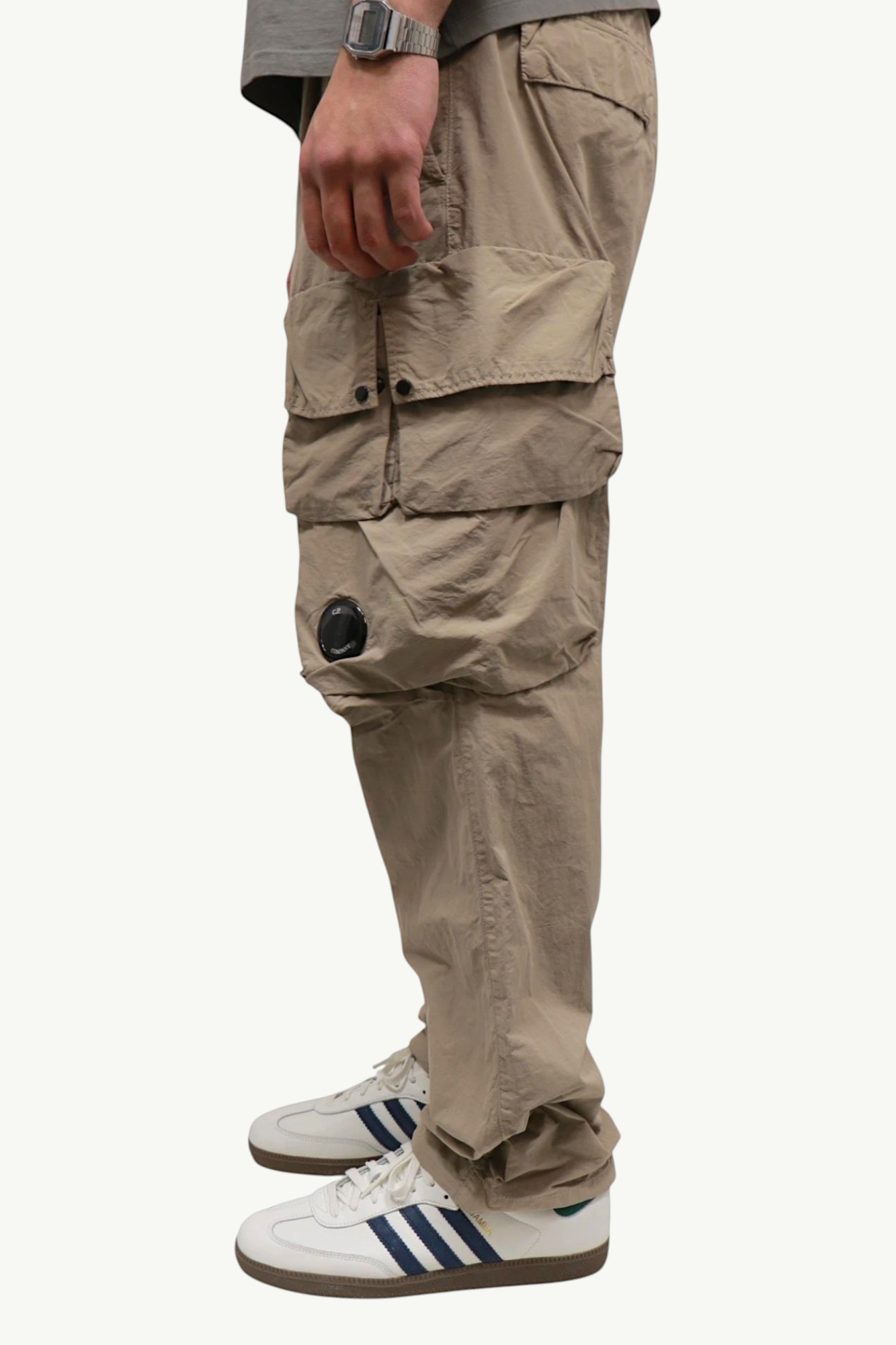 Штани C.P. Company Flatt Nylon Cargo Pants Vintage Khaki - Beige