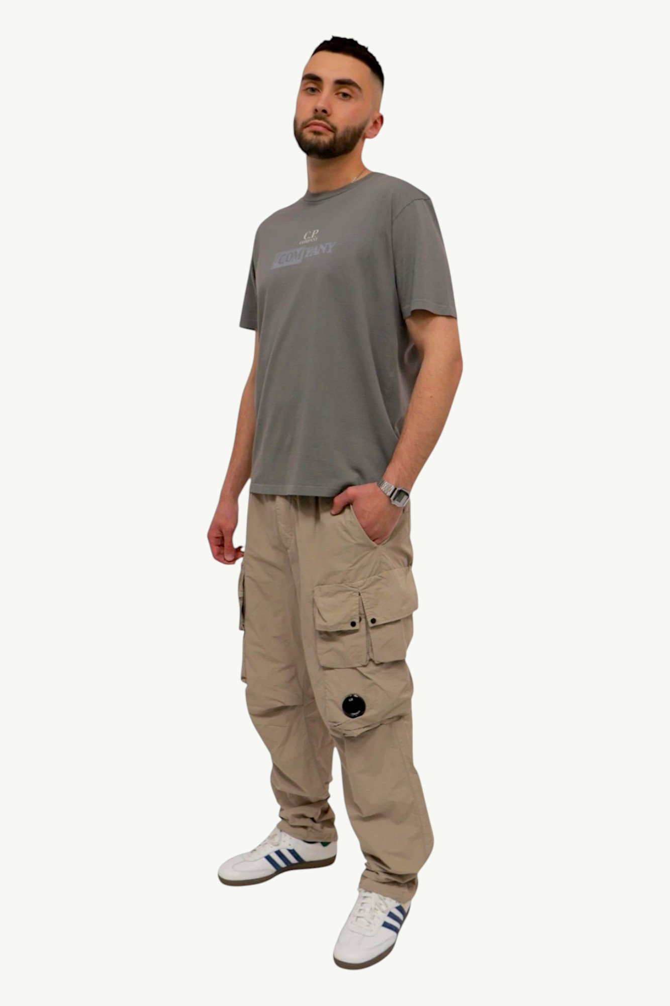 Штани C.P. Company Flatt Nylon Cargo Pants Vintage Khaki - Beige