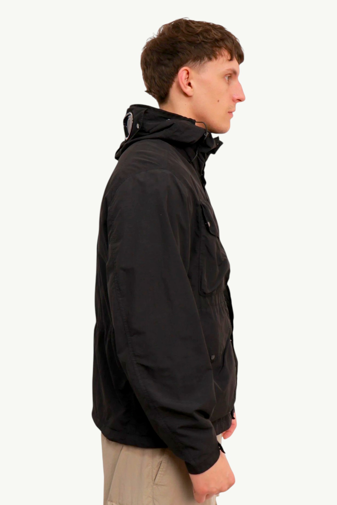 Куртка C.P. Company Flatt Nylon Goggle Jacket Black - 221B Store