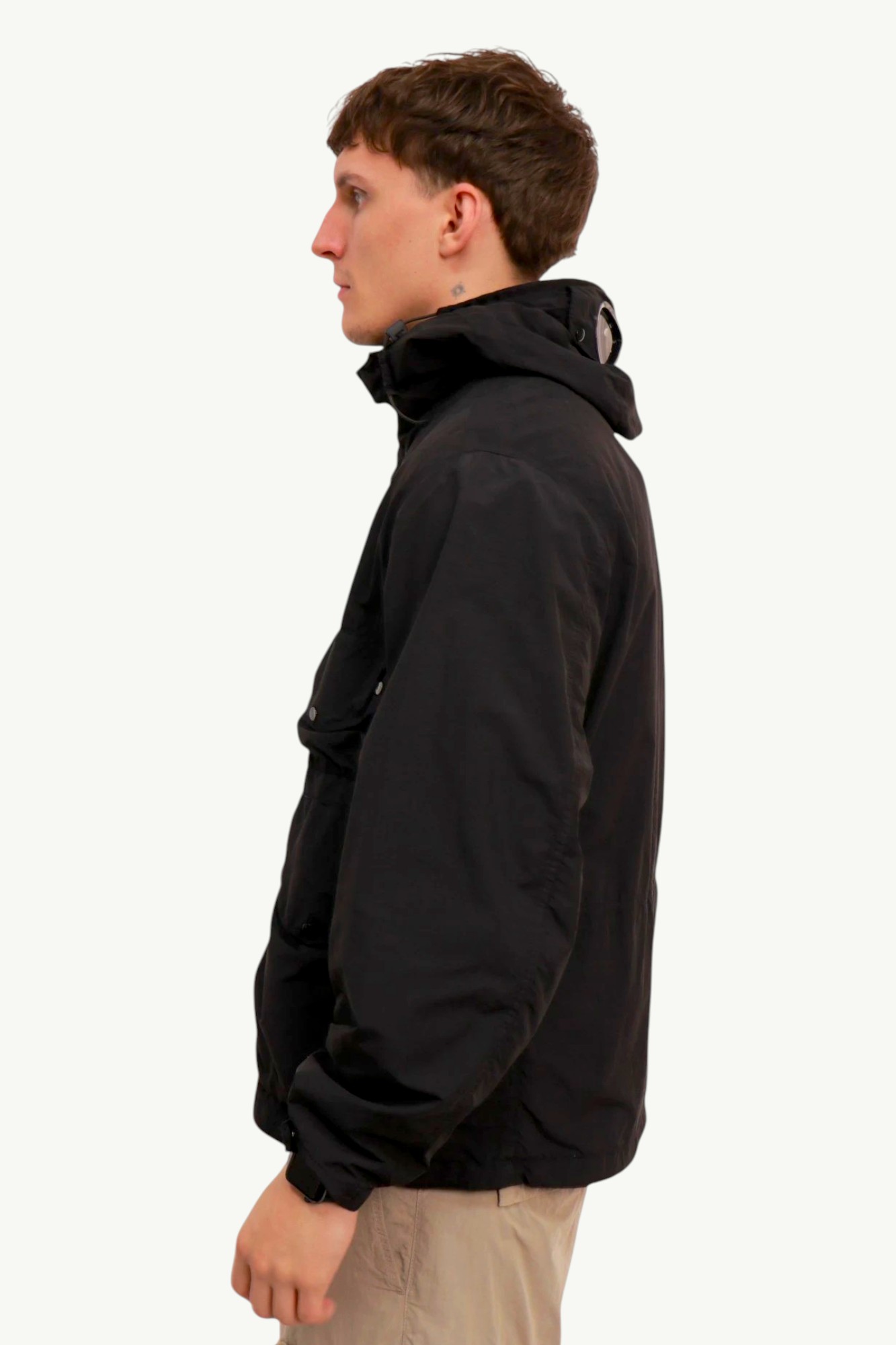 Куртка C.P. Company Flatt Nylon Goggle Jacket Black - 221B Store