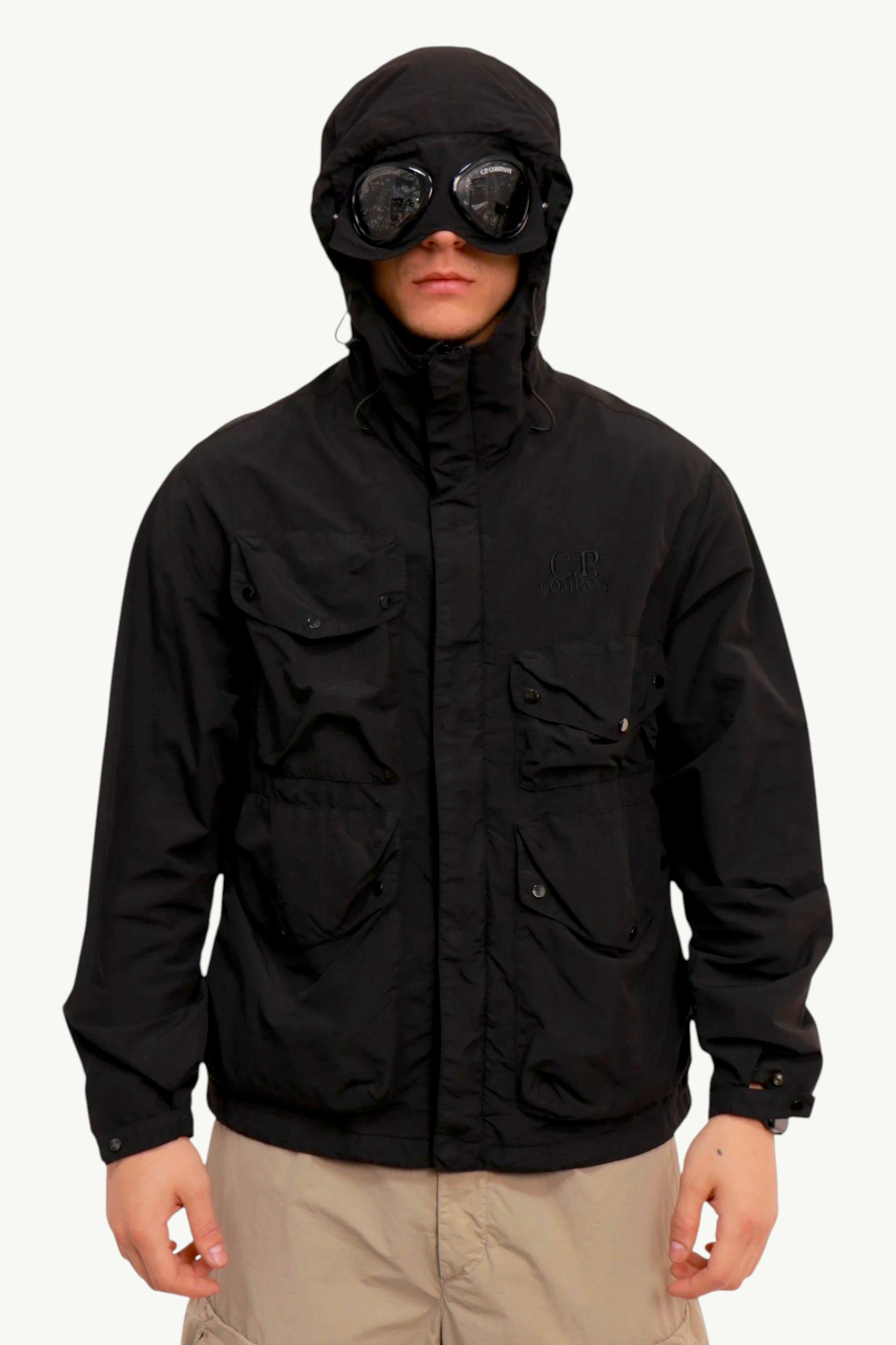 cp-company-flatt-nylon-goggle-jacket-black-18cmow055a005991g-999-7 C.P. Company Flatt Nylon Goggle Jacket Black 18CMOW050A-005991G-999