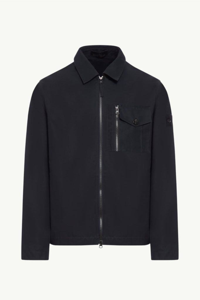 Stone Island Ghost Weatherproof Cotton Canvas Jacket Black K1S151200007-S00F1-V0029
