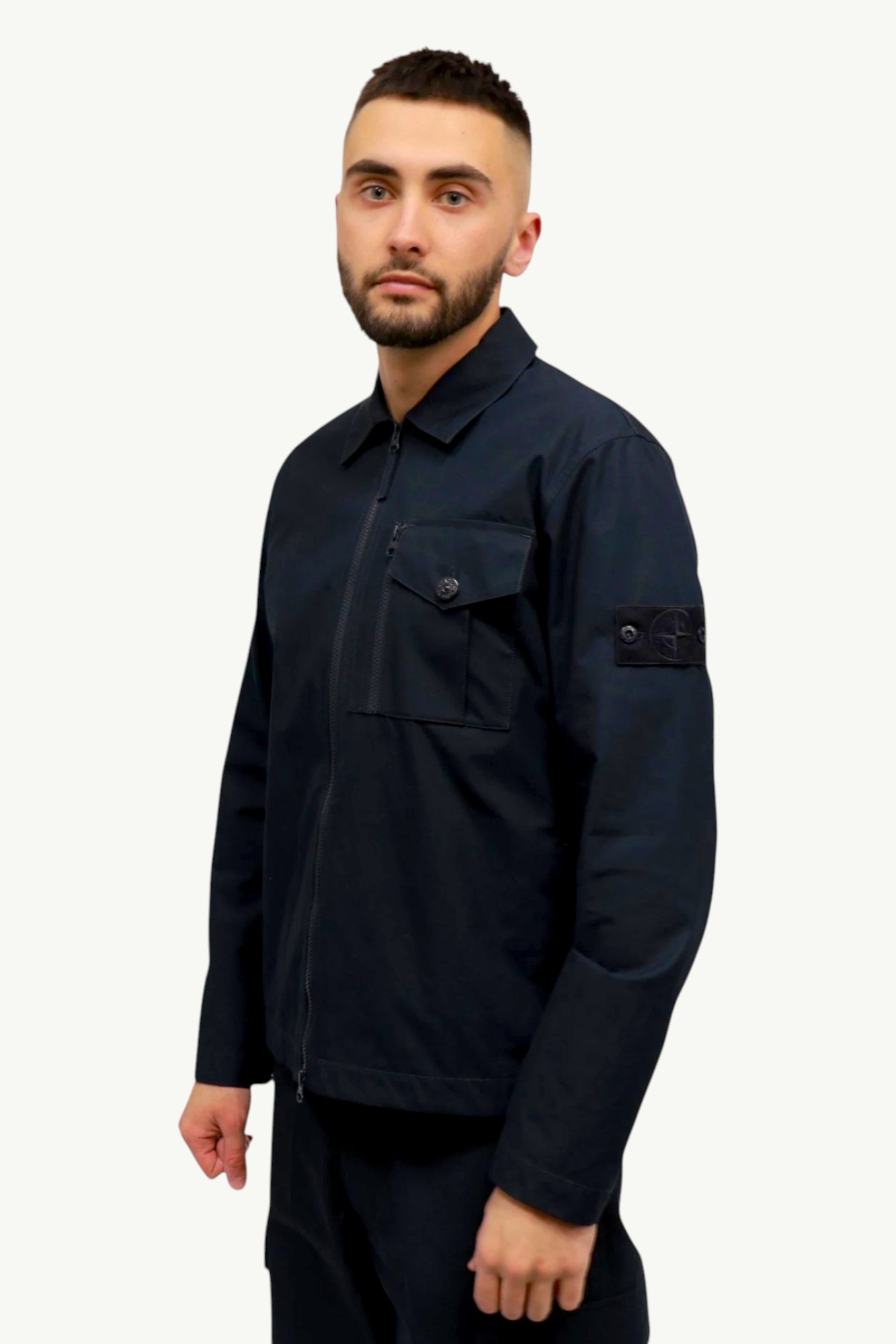 stone-island-ghost-weatherproof-cotton-canvas-jacket-navy-k1s151200007s00f1-v0020-2 Stone Island Ghost Weatherproof Cotton Canvas Jacket Navy K1S151200007-S00F1-V0020