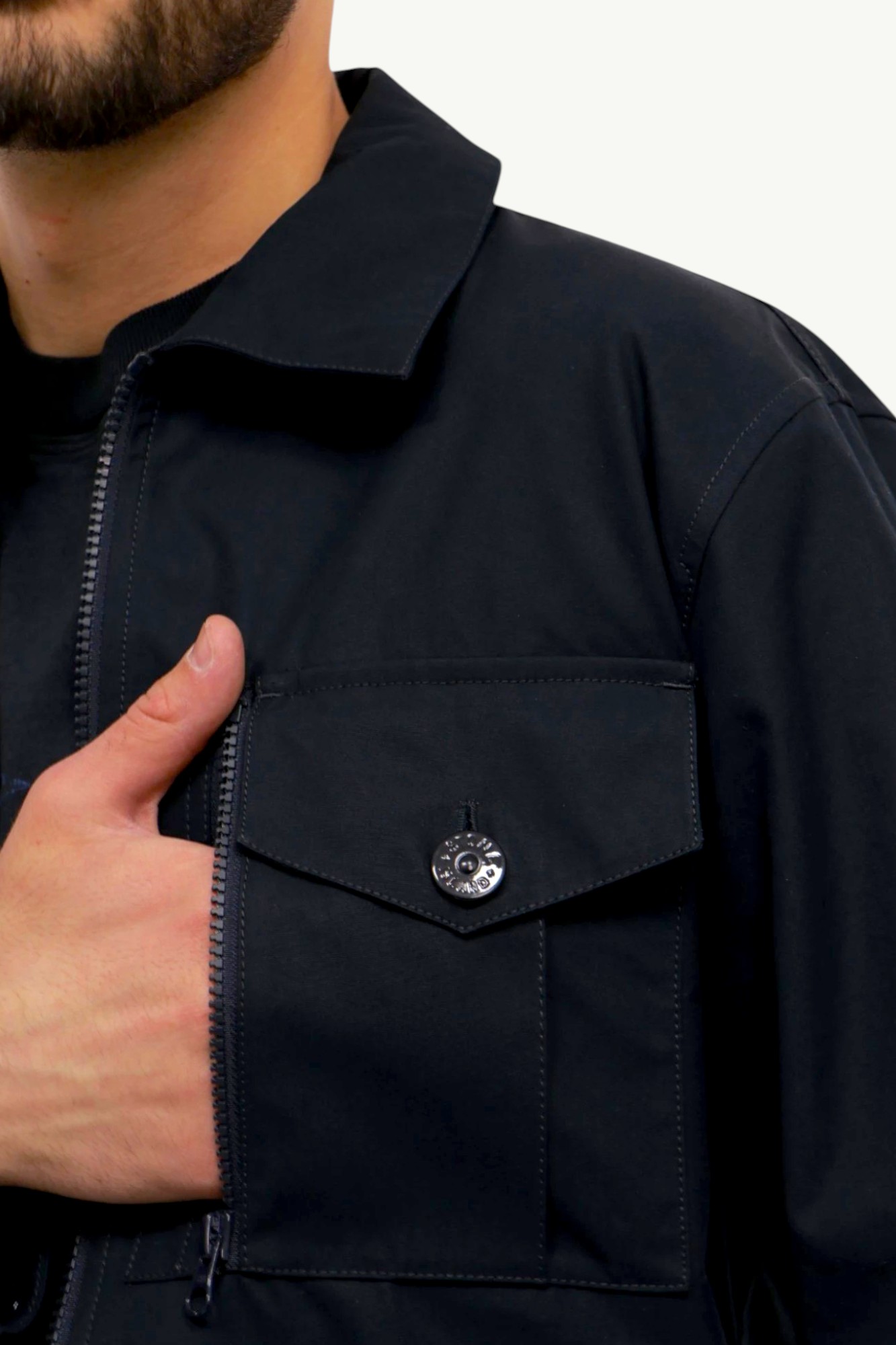 stone-island-ghost-weatherproof-cotton-canvas-jacket-navy-k1s151200007s00f1-v0020-5 Stone Island Ghost Weatherproof Cotton Canvas Jacket Navy K1S151200007-S00F1-V0020