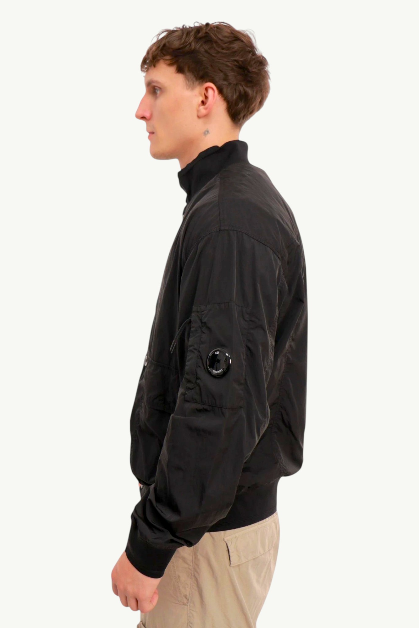 cp-company-chrome-r-full-button-jacket-black-18cmow014a005904g-999-2 C.P. Company Chrome-R Full Button Jacket Black 18CMOW014A-005904G-999