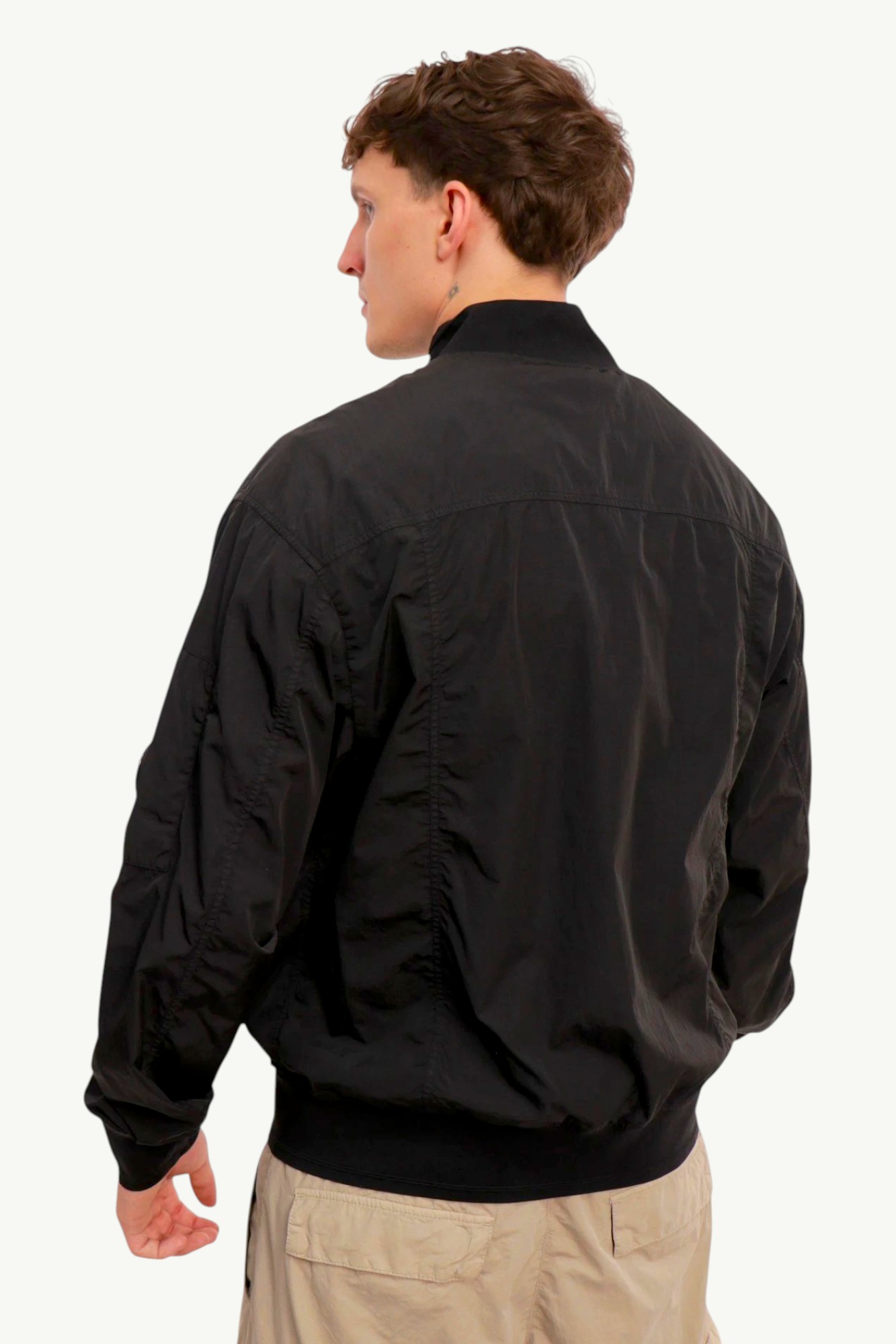 cp-company-chrome-r-full-button-jacket-black-18cmow014a005904g-999-3 C.P. Company Chrome-R Full Button Jacket Black 18CMOW014A-005904G-999