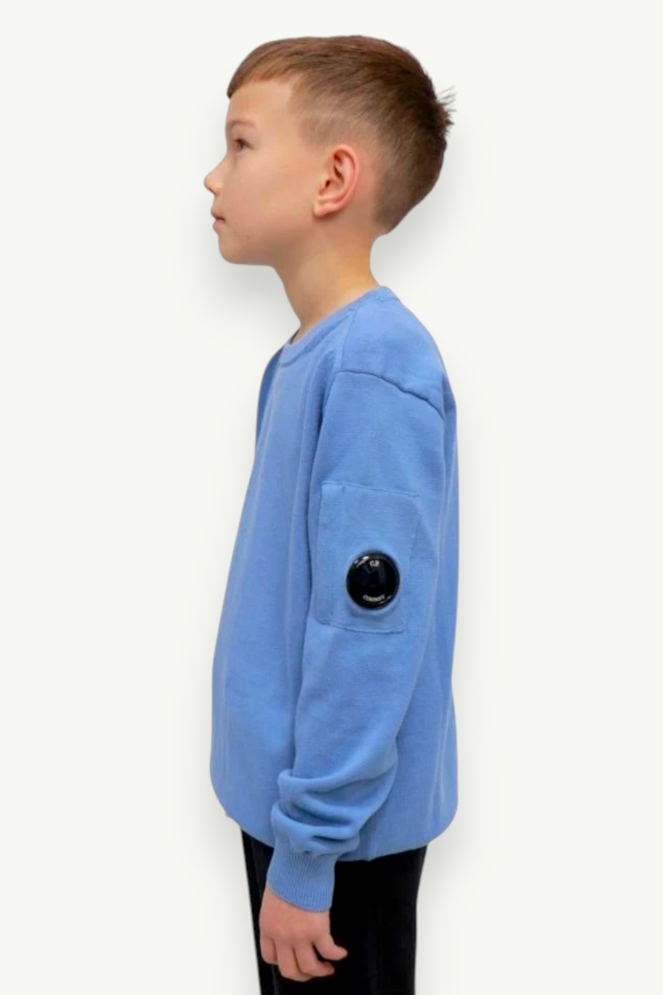 cp-company-cotton-knitted-crewneck-sweatshirt-blue-18ckkn114b00lhe62-857-3 C.P. Company Cotton Knitted Crewneck Sweatshirt Blue 18CKKN114B-00LHE62-857