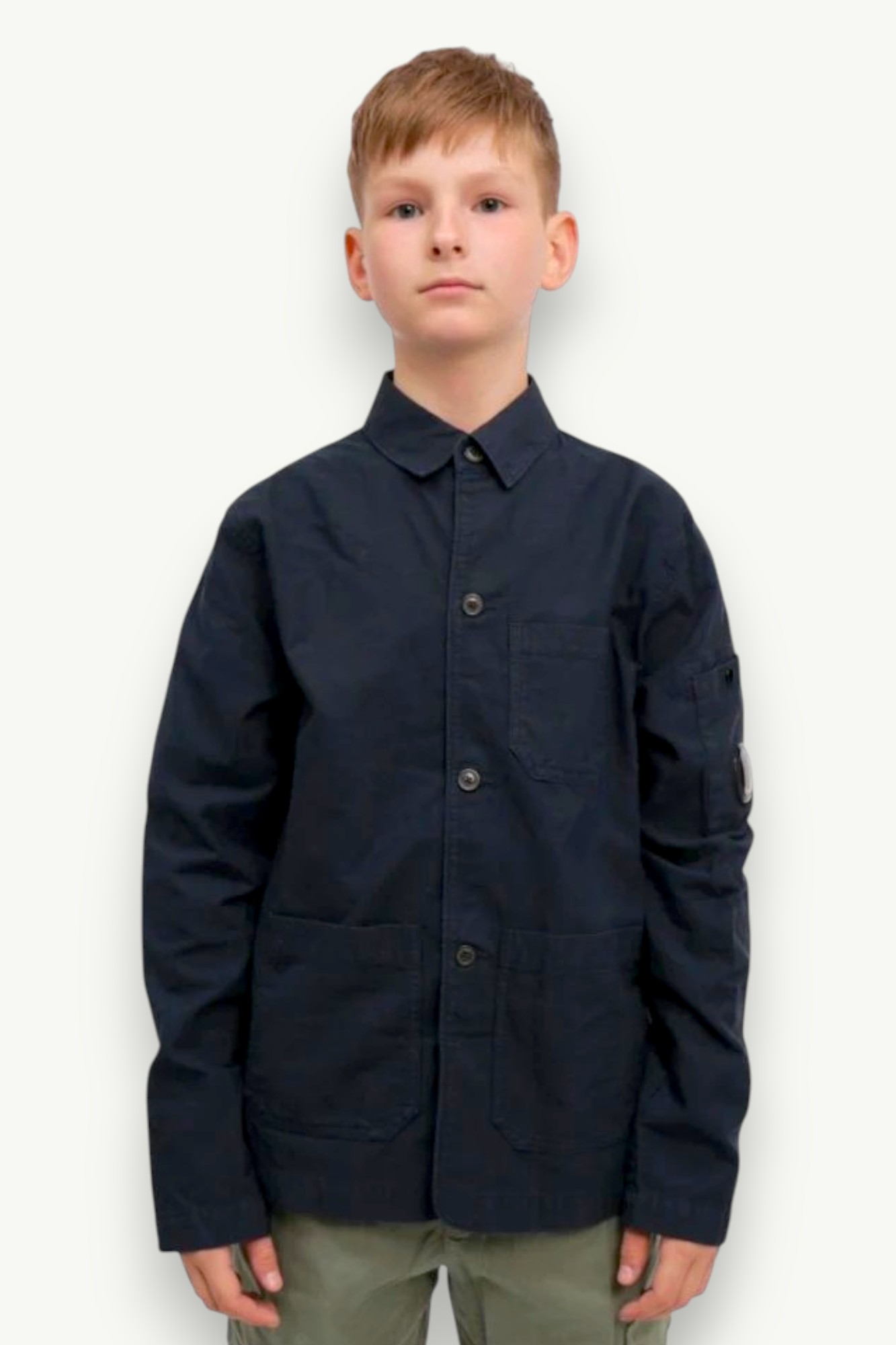 C.P. Company Cotton/Linen Jacket Eclipse Blue 18CKOW054C-00LZC00-888