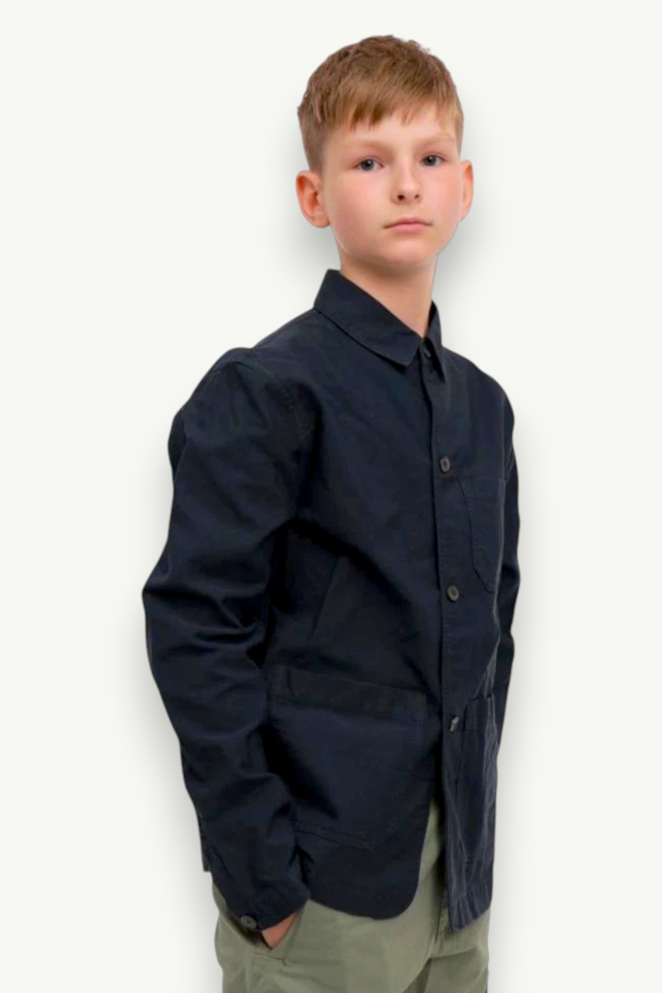 C.P. Company Cotton/Linen Jacket Eclipse Blue 18CKOW054C-00LZC00-888