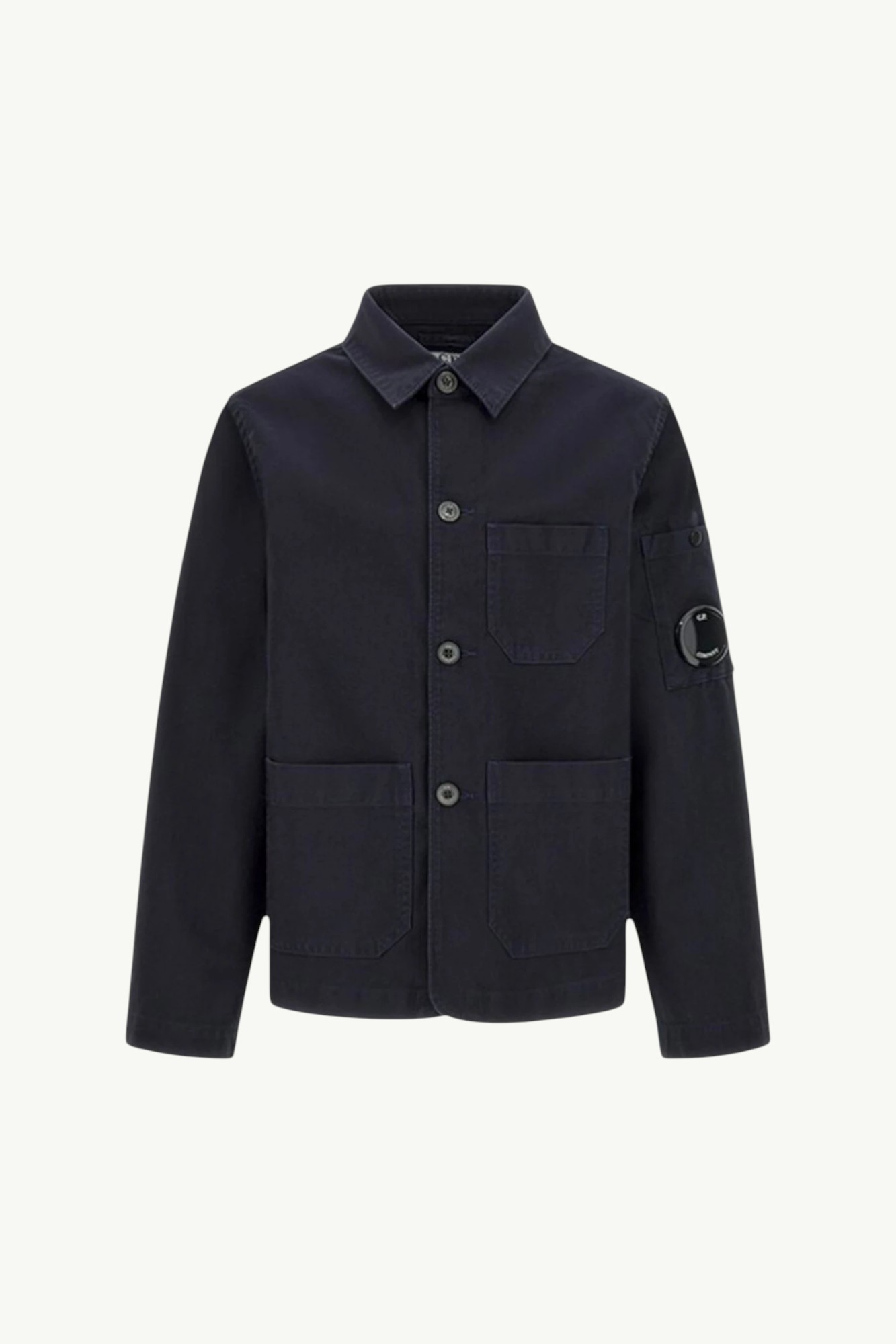 C.P. Company Cotton/Linen Jacket Eclipse Blue - 18CKOW054C-00LZC00-888