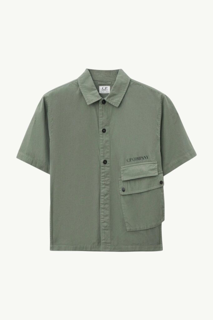C.P. Company Cotton Shirt Thyme/Green - 18CKSH062C-00LZC02-669