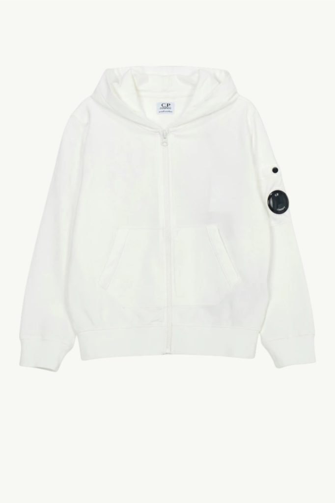 C.P. Company Full Zip Hooded White 18CKSS007C-00LCC02-103