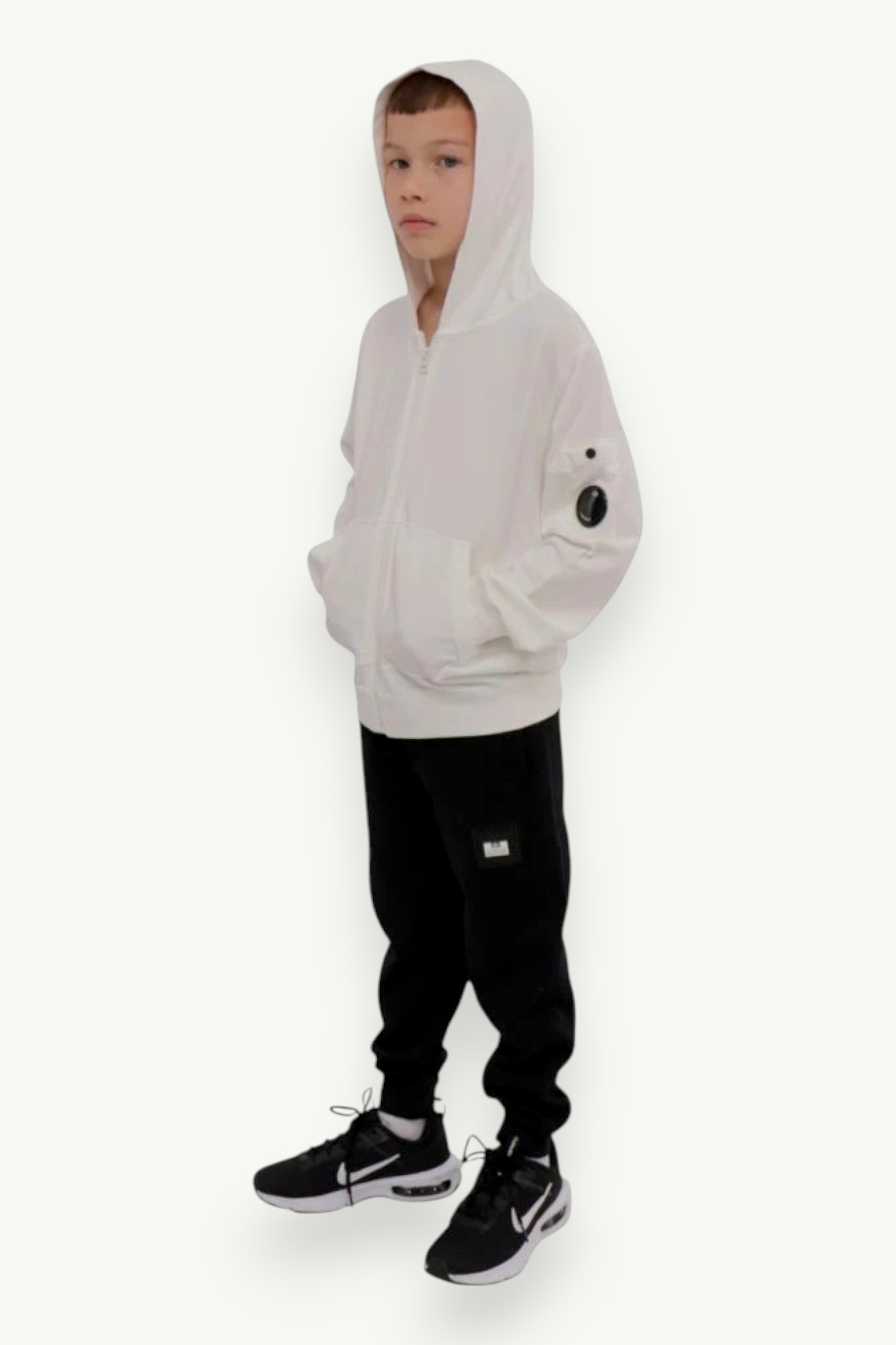 C.P. Company Full Zip Hooded White 18CKSS007C-00LCC02-103