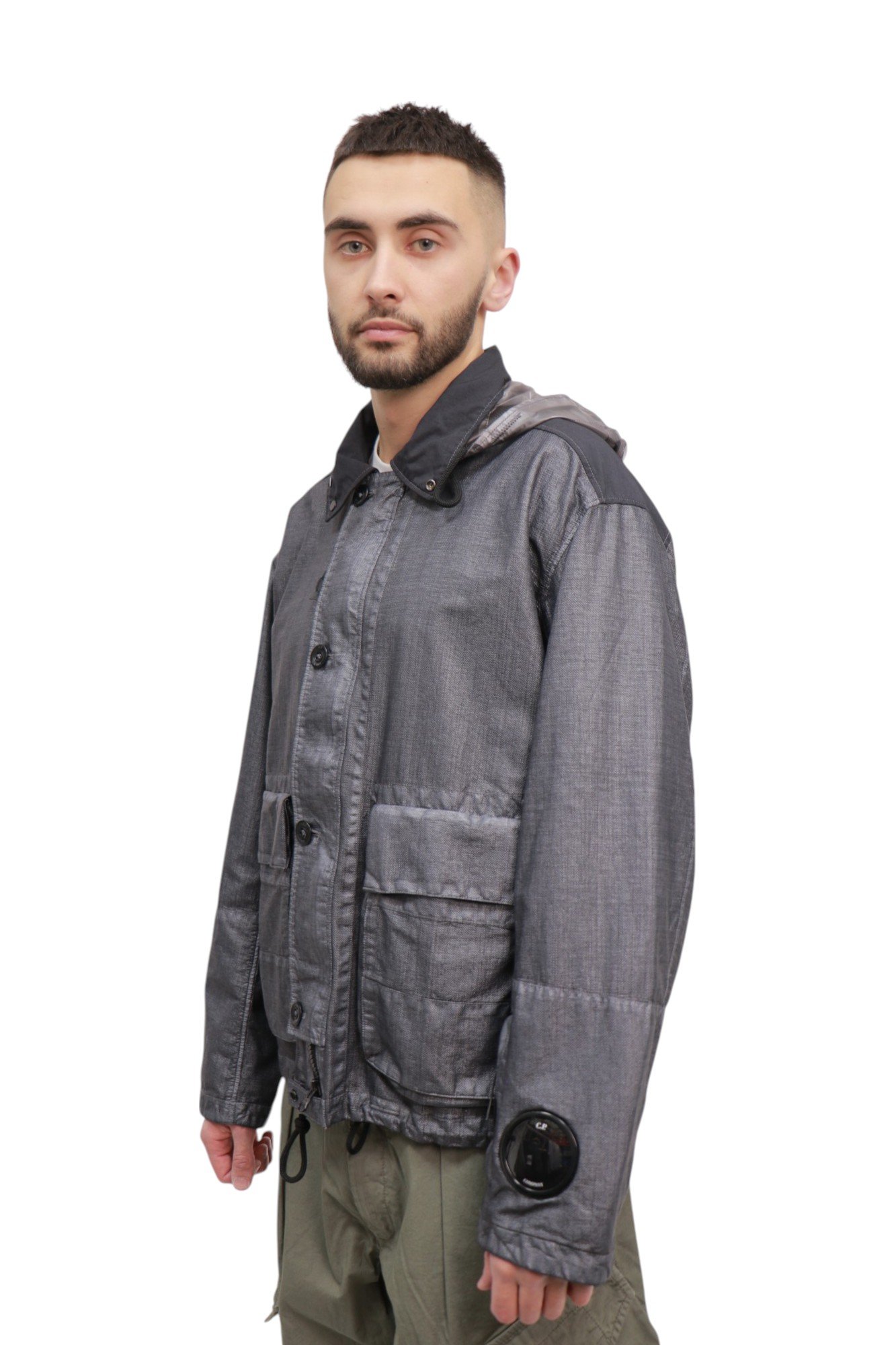 cp-company-rafia-mille-jacket-smoked-pearl-grey18cmow224a110318g935-2 C.P. Company Rafia Mille Jacket Smoked Pearl / Grey 18CMOW224A-110318G-935