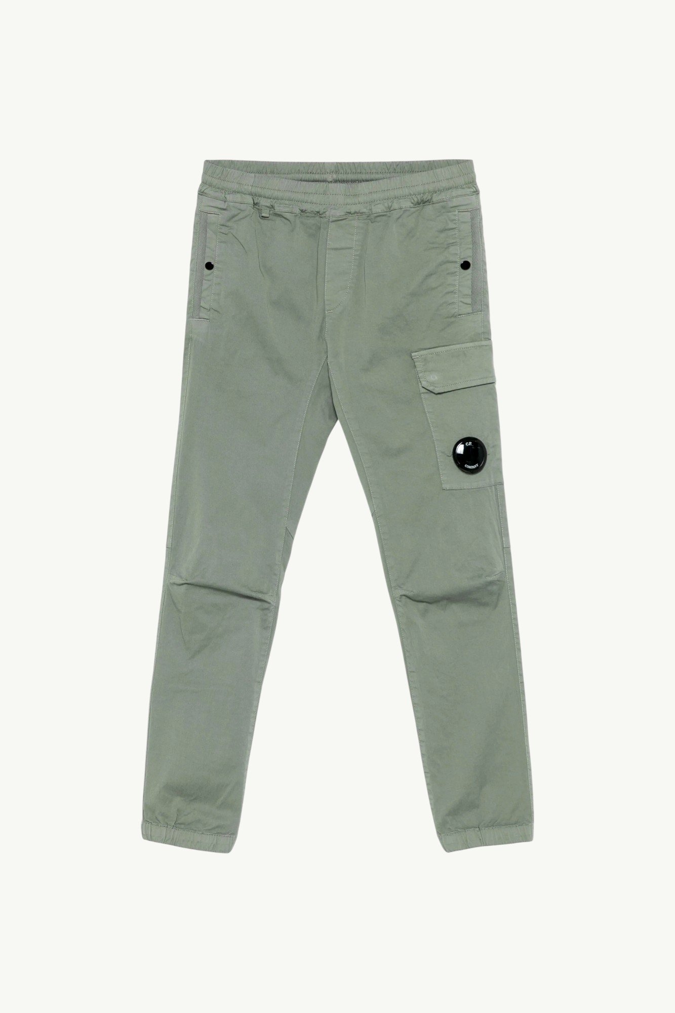 cp-company-stretch-sateen-pants-thyme-green-18ckpa088c-00lrc05-669-0 C.P. Company Stretch Sateen Pants Thyme/Green 18CKPA088C-00LRC05-669