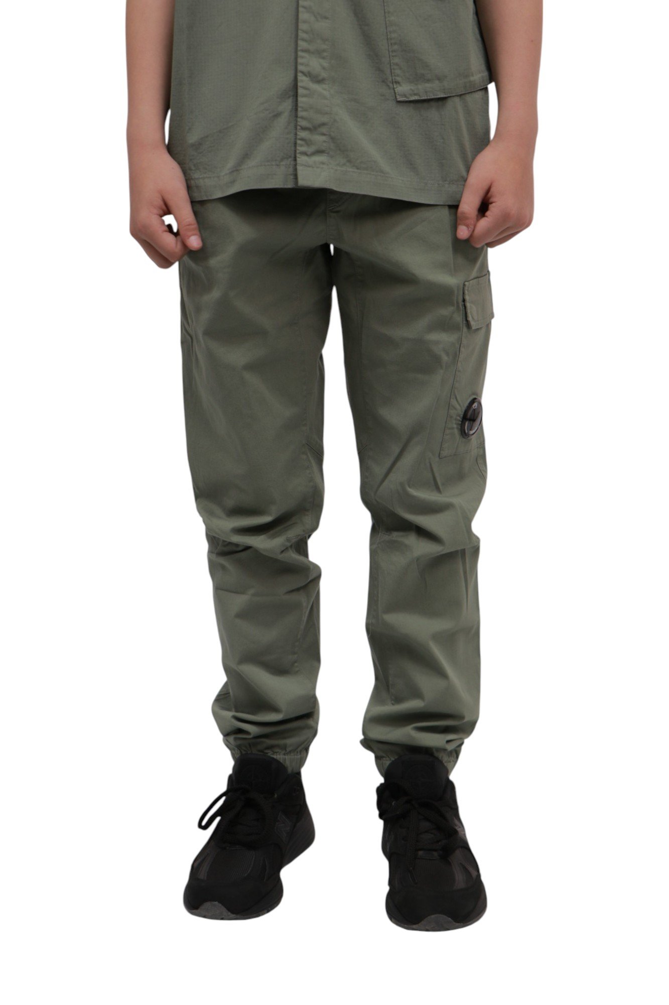 cp-company-stretch-sateen-pants-thyme-green-2 C.P. Company Stretch Sateen Pants Thyme/Green 18CKPA088C-00LRC05-669