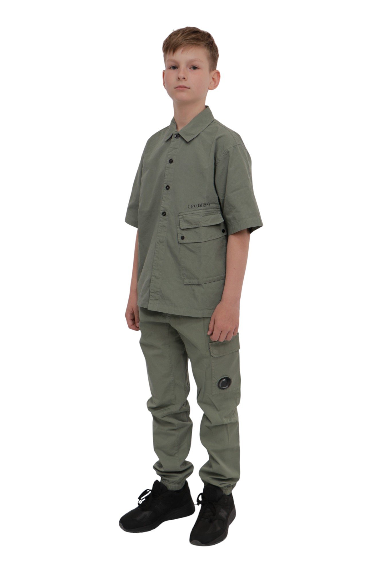 cp-company-stretch-sateen-pants-thyme-green-8 C.P. Company Stretch Sateen Pants Thyme/Green 18CKPA088C-00LRC05-669