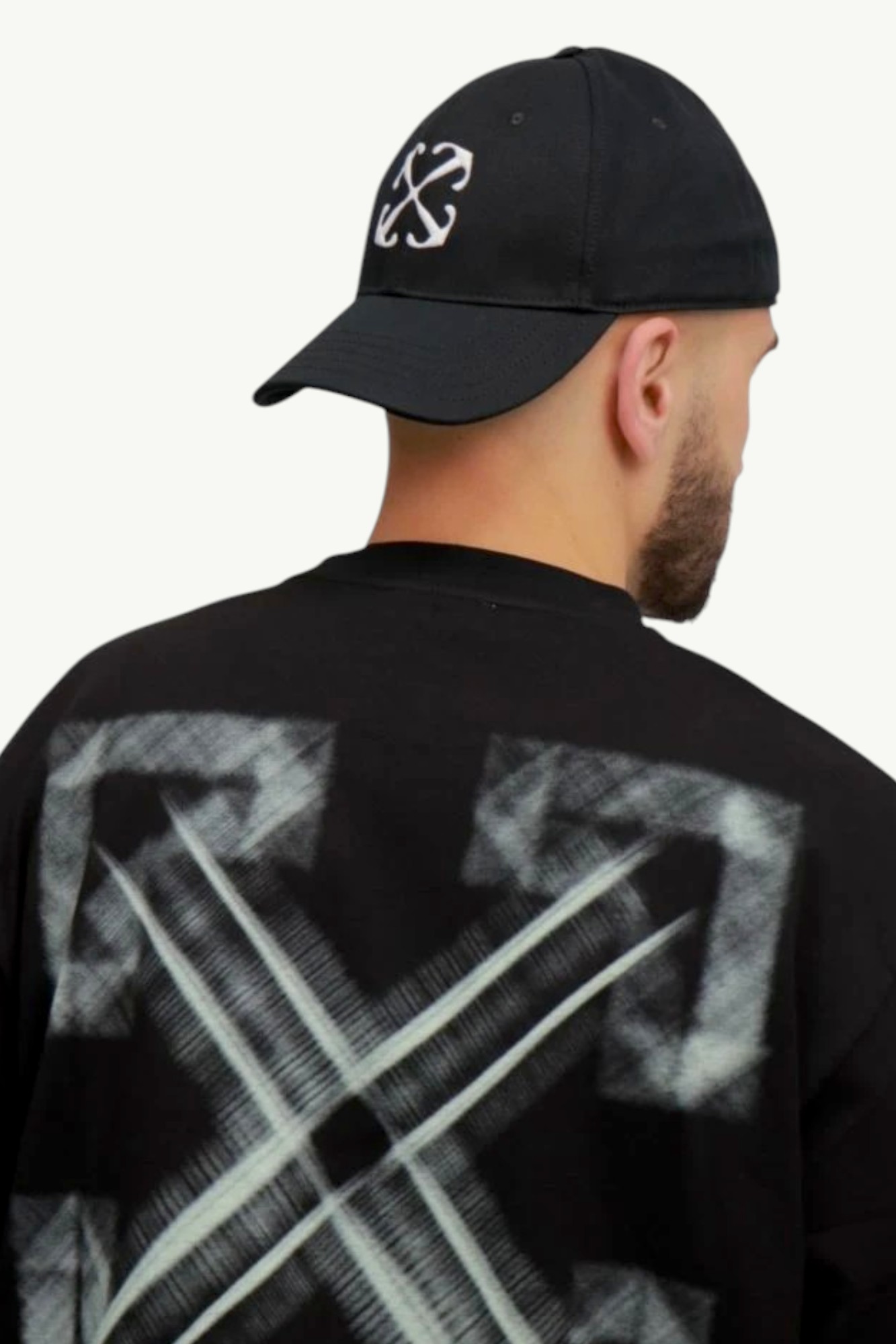 Off-White Arrow Drill Baseball Cap Black OMLB052C99FAB004-1001