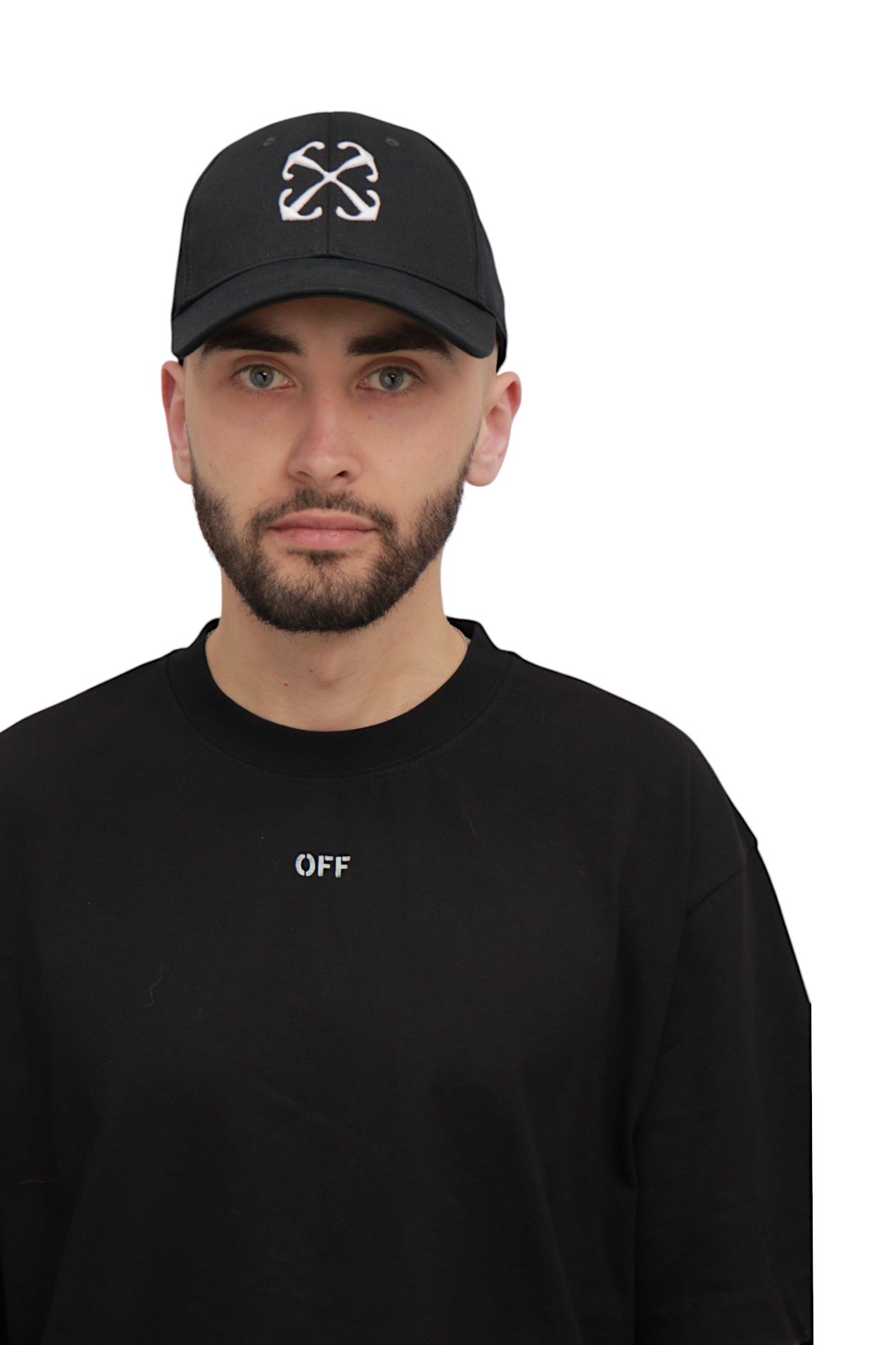off-white-arrow-drill-baseball-cap-black-white-omlb052f23fab0141001-3 Off-White Arrow Drill Baseball Cap Black OMLB052C99FAB004-1001
